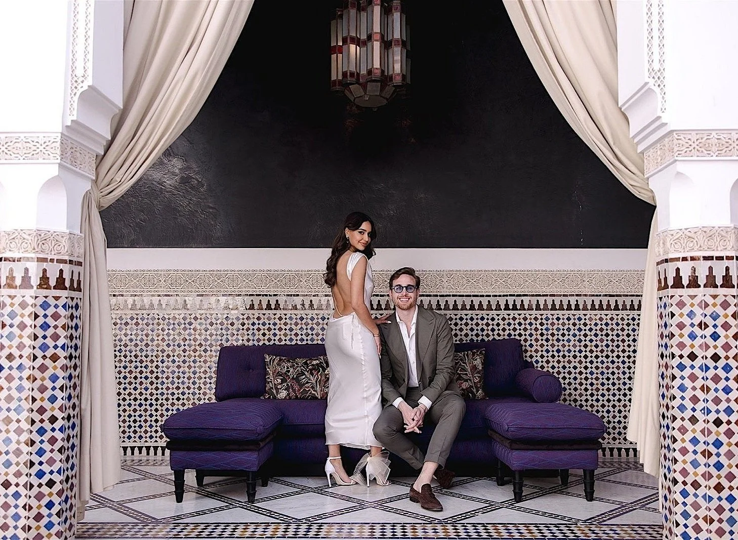 La Mamounia Luxury Palace Couple Photos in Marrakech | Morocco