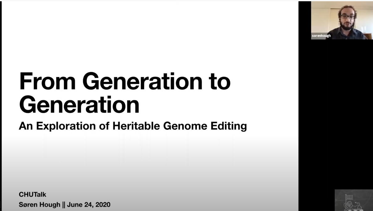 Hear our own Soren Hough discuss the ethics and risks of heritable genome editing with CRISPR