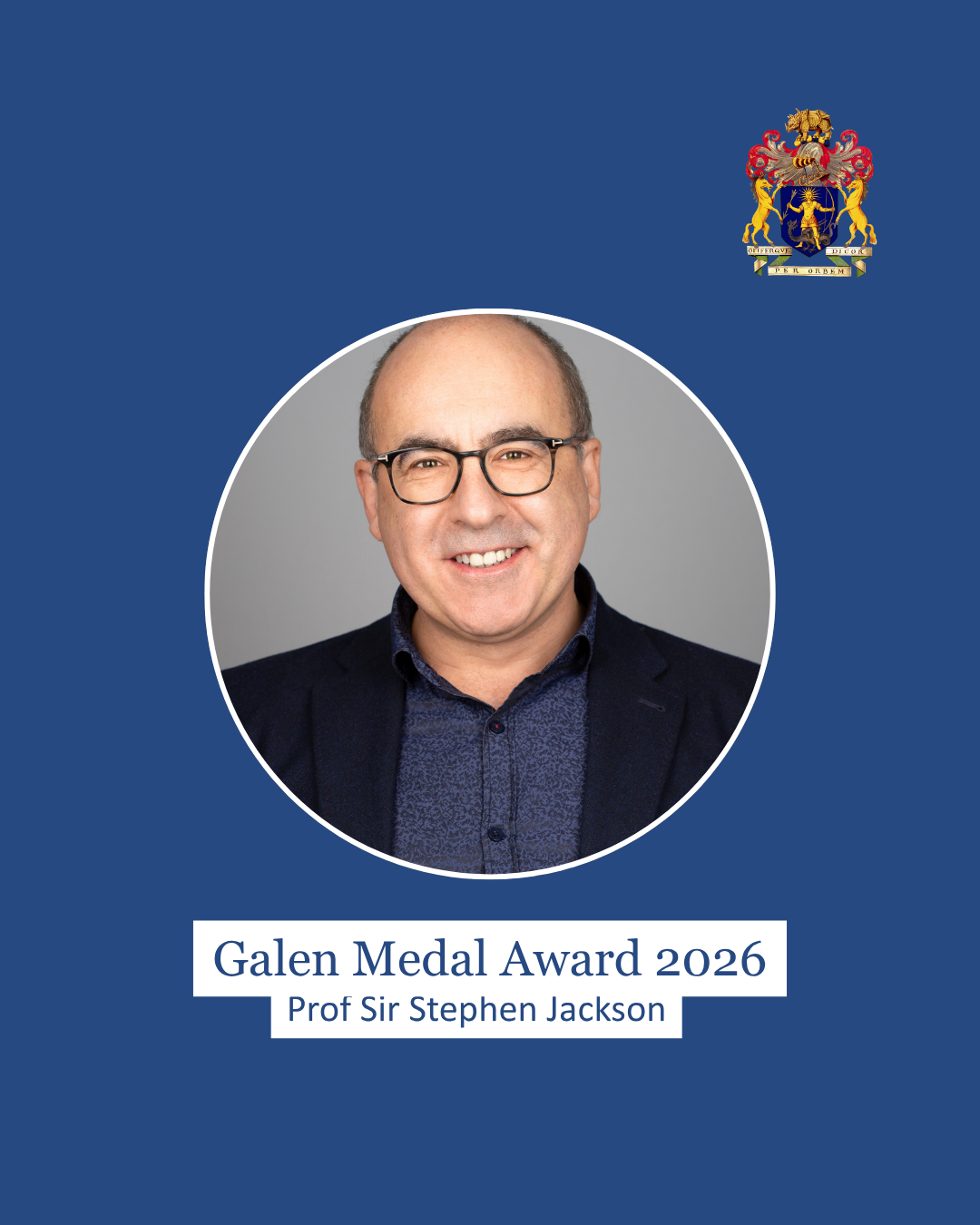 Professor Sir Steve Jackson receives the 2026 Galen Medal in Therapeutics