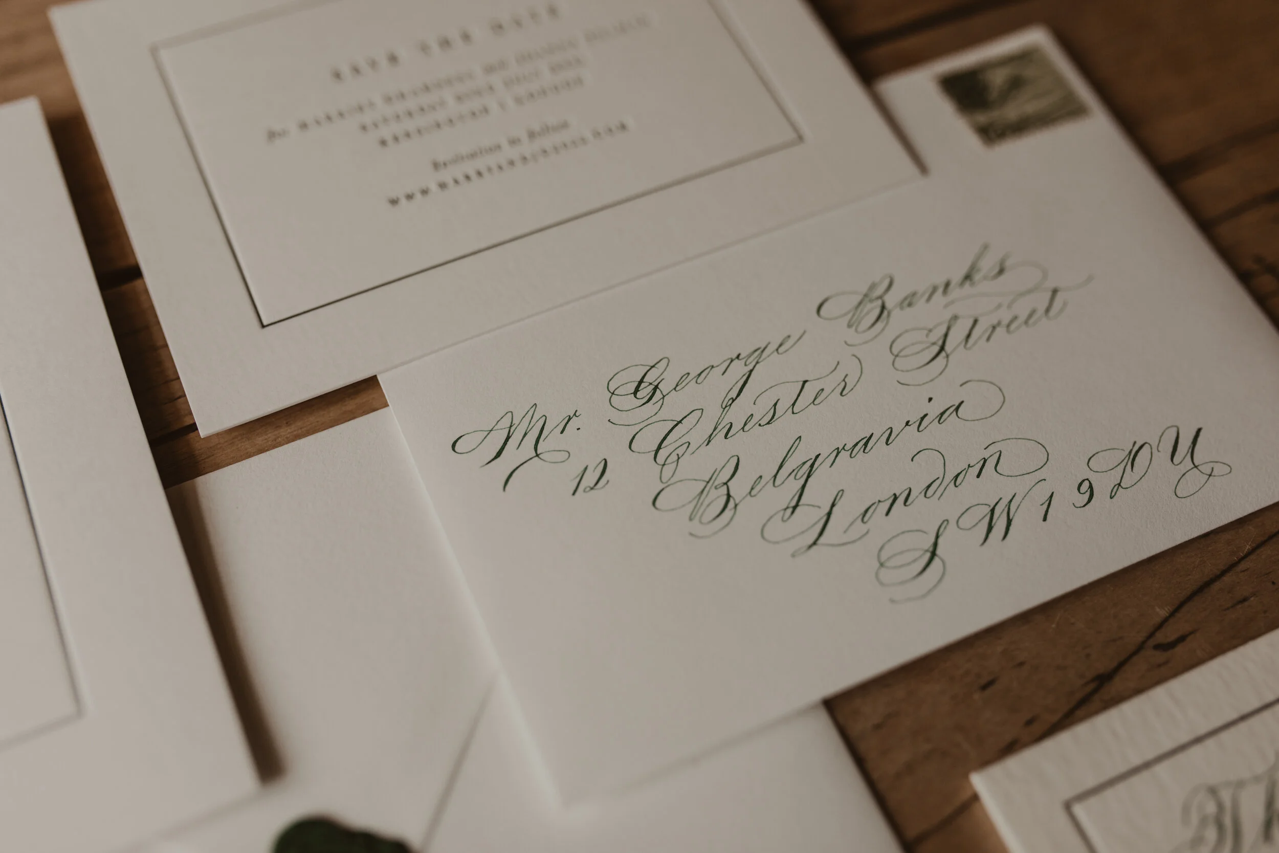 Kensington Wedding Stationery Range Classic & Stylish Letterpress Wedding Invitations and
