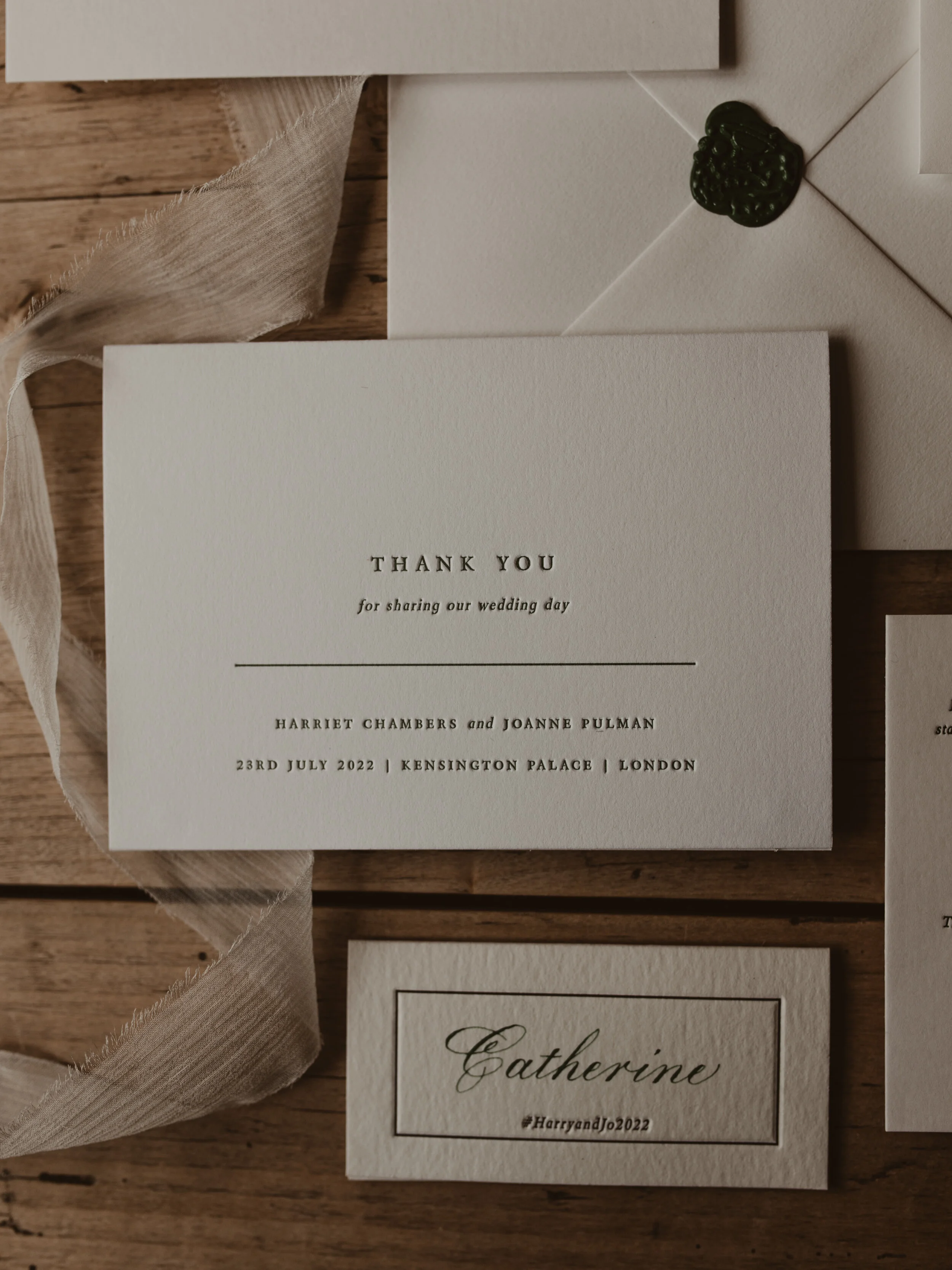 Kensington Wedding Stationery Range Classic & Stylish Letterpress Wedding Invitations and