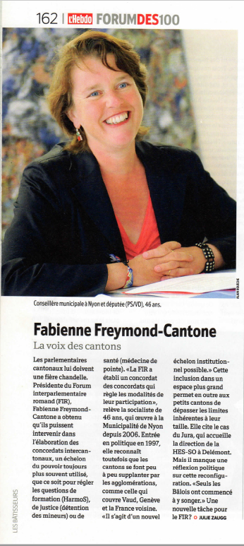 2010-05-20 Edition du Forum des 100 -  La voix des cantons