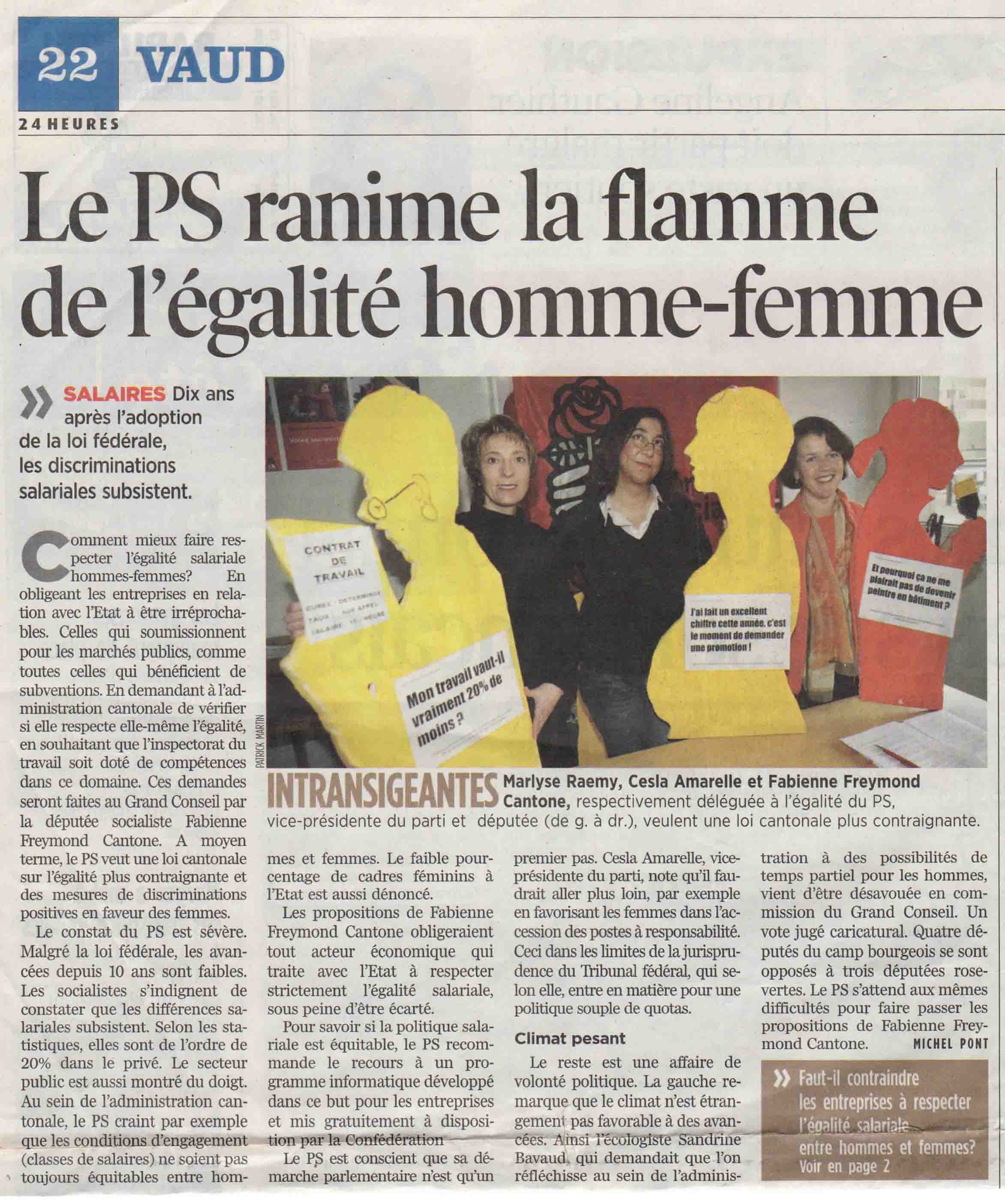 2006-12-08 24 Heures - Le PS et l'égalité homme-femme