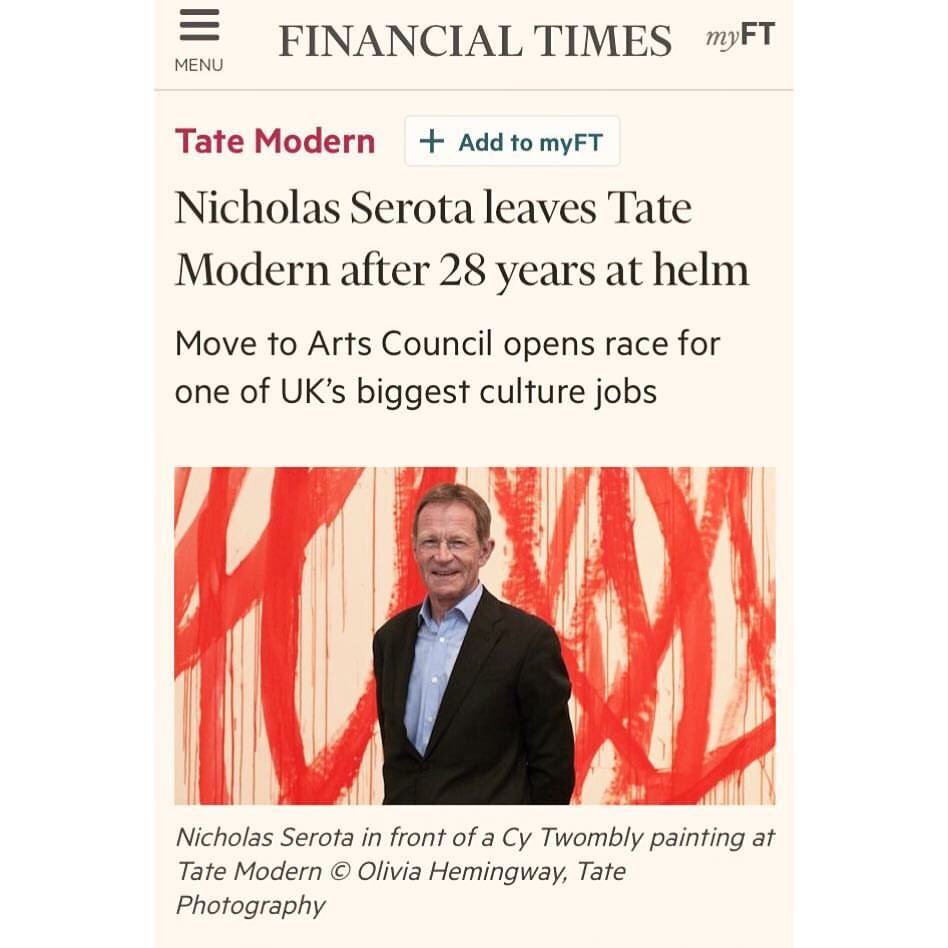 The Financial Times, Nicholas Serota