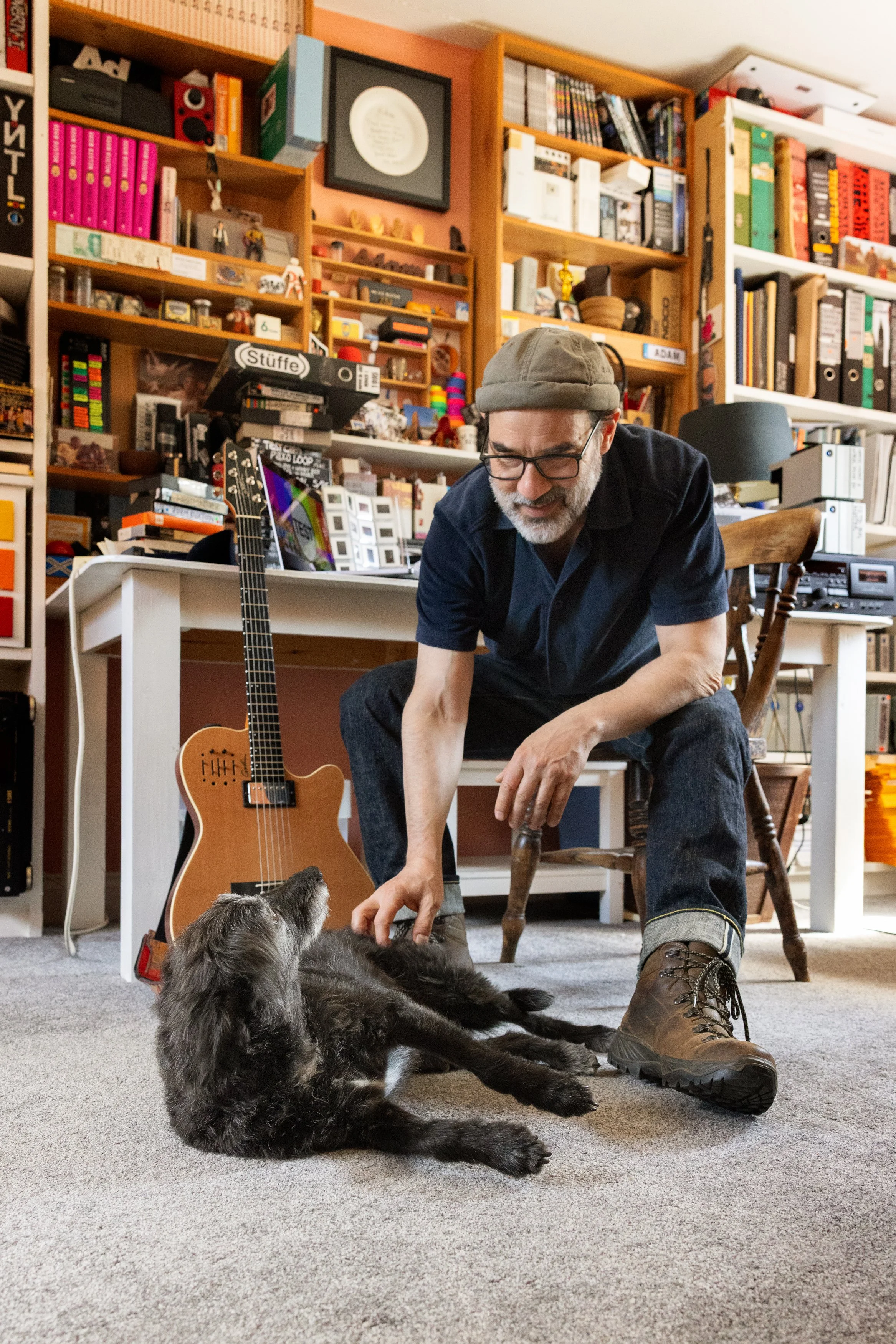 Adam Buxton and Rosie