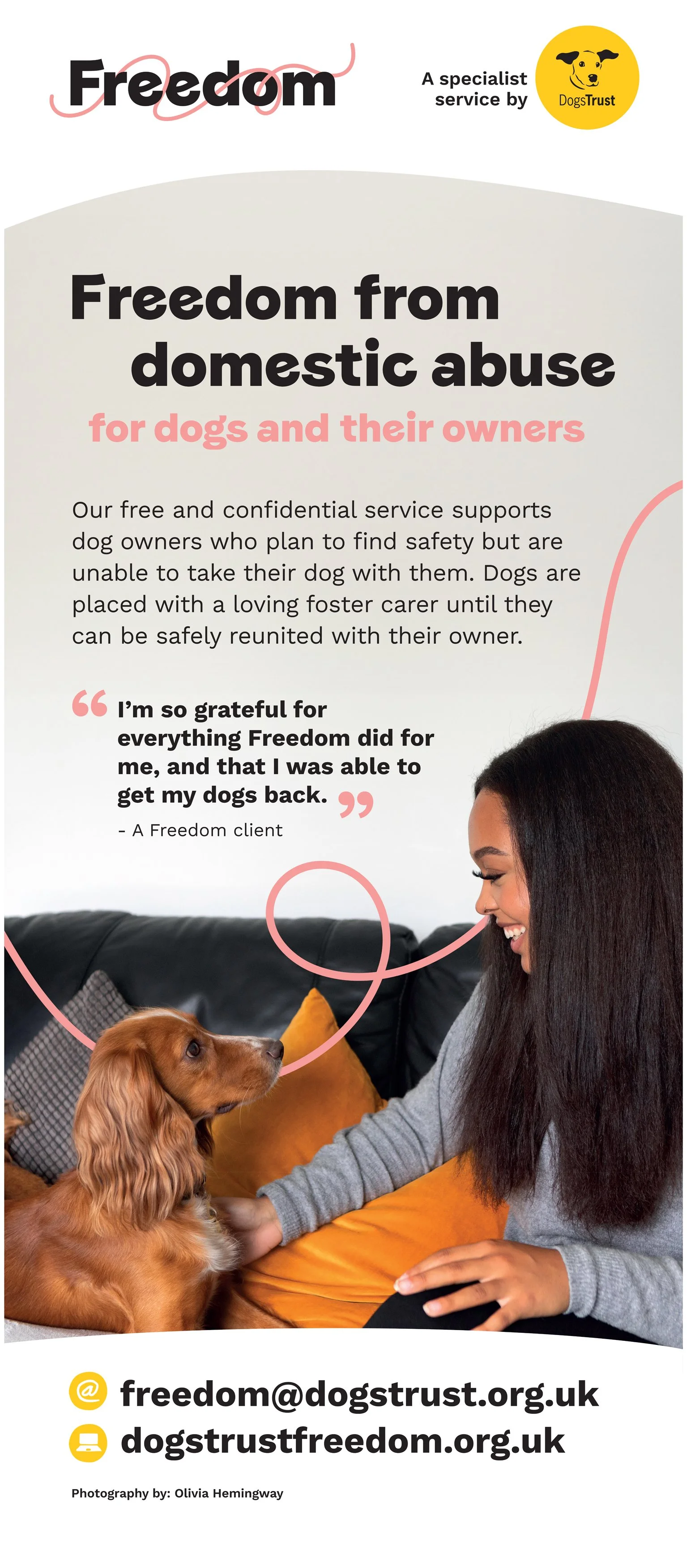 Dogs Trust Freedom Project banner