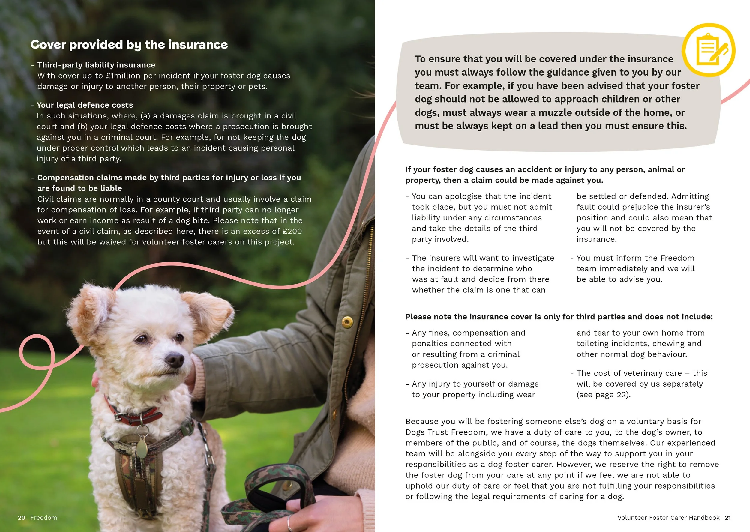Dogs Trust Freedom Project leaflet