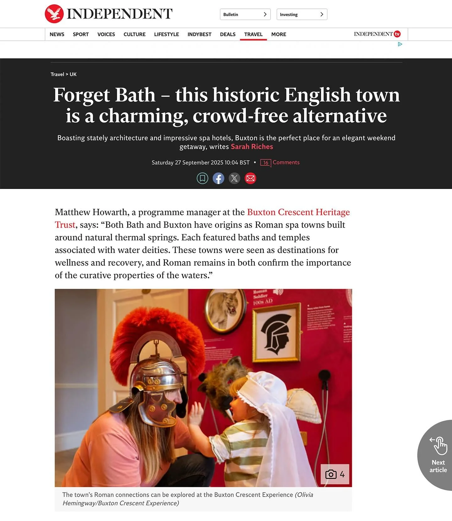 My work in @the.independent celebrating #Buxton and @buxtoncrescentheritagetrust - loved photographing the visiting families and young people&hellip; and yes there are teacups on the ceiling! ☕️ 

Images &copy; Olivia Hemingway, all rights reserved

