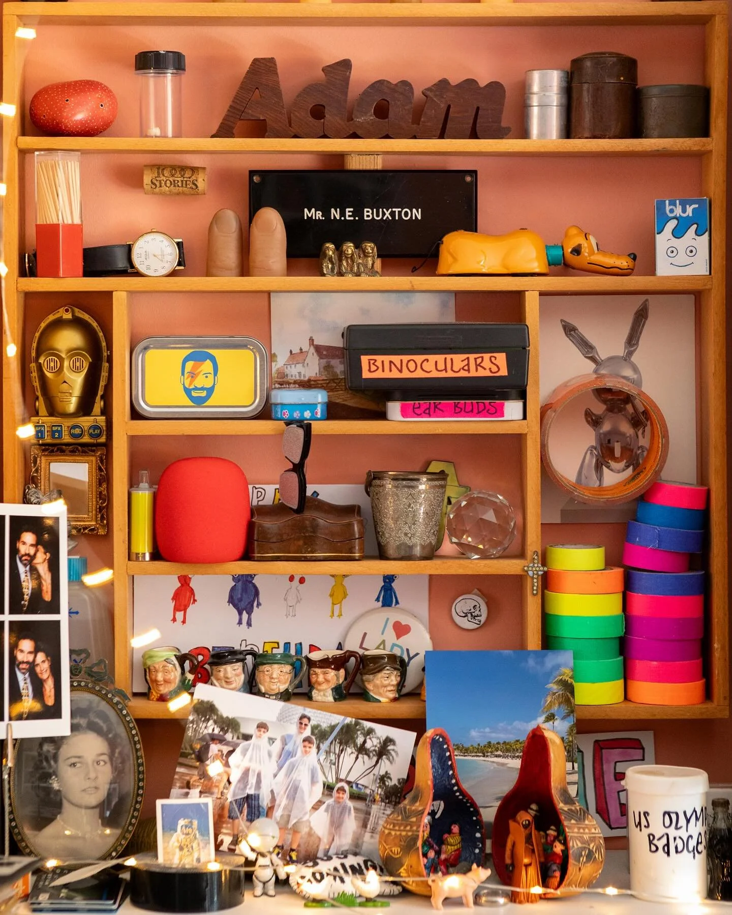 Photographing behind the scenes in a creative studio is really one of the biggest joys for me - it&rsquo;s so intriguing, I love discovering how people work. Here&rsquo;s a detail to add to my last post from Adam Buxton&rsquo;s studio - an AMAZING sp