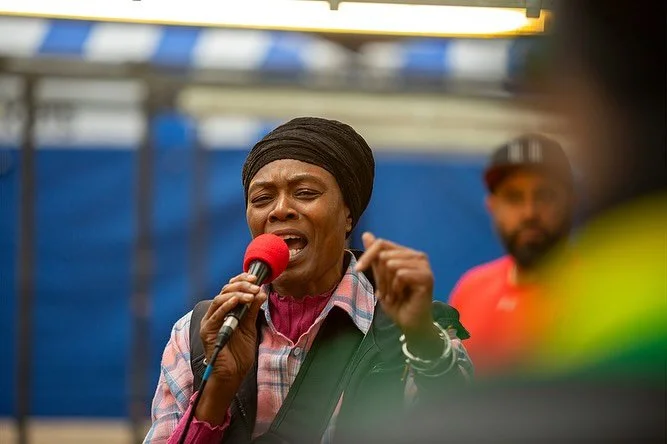 One of my favourite set of music pictures ever! [post 2 of 2]

Townsounds Event in Huddersfield Open Market, Ras Sis Highness, Christopher Dewey, Marshall and Dee Bo General. @historicengland - High Street Heritage Action Zones (HSHAZ) Heritage in th