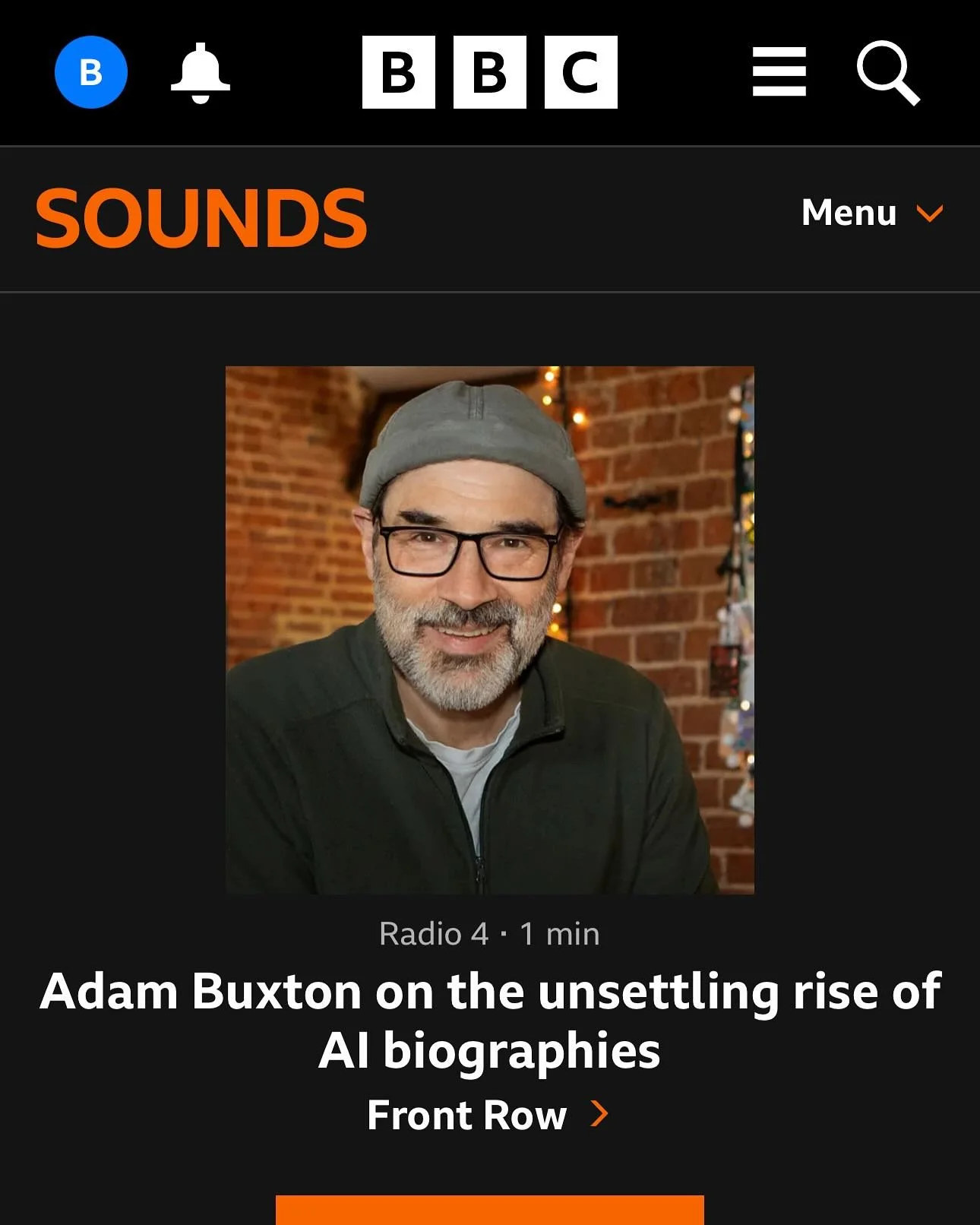 My pic of #AdamBuxton on @bbcsounds - looking forward to listening.

#BBCsounds
#BBC
#BBCradio
#Music
#Radio
#Podcasts
#Portraiture
#Portrait
#Writing
@bbc
