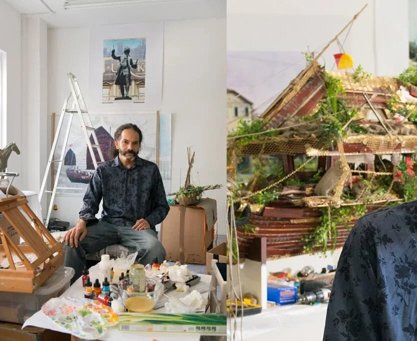 Hew Locke in his studio, for @tate 

#PhotoArchive #HewLocke #Portrait #Portraiture #ArtistStudio #Sculptor #Artist #Tate #London #StudioPortrait #Boat #ContemporaryArt #LoveMyJob #PortraitPhotographer

Images on this post &copy; Tate, Olivia Hemingw