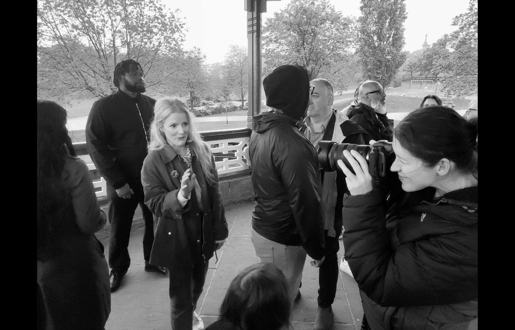 Behind the scenes photographing @hannahtheplumbermcr and @green_party_kirklees in Greenhead Park #Huddersfield over the weekend - a pleasure to meet such a lovely group of people (and Mika the dog!) I'm in! #VoteGreen

#HannahSpencer
#Hope
#Greenhead