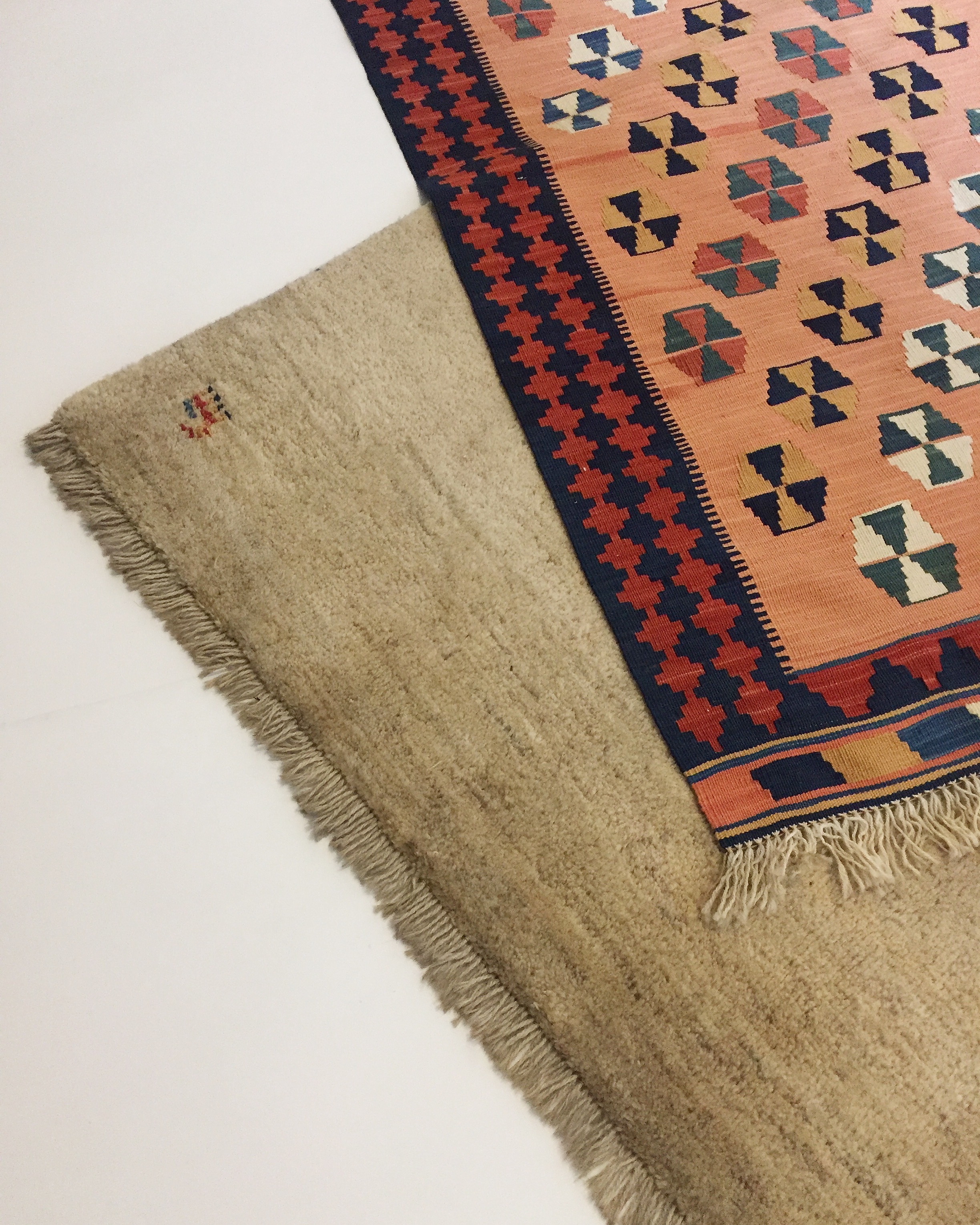Original Persian Kelims and Gabbeh of various sizes and colours.