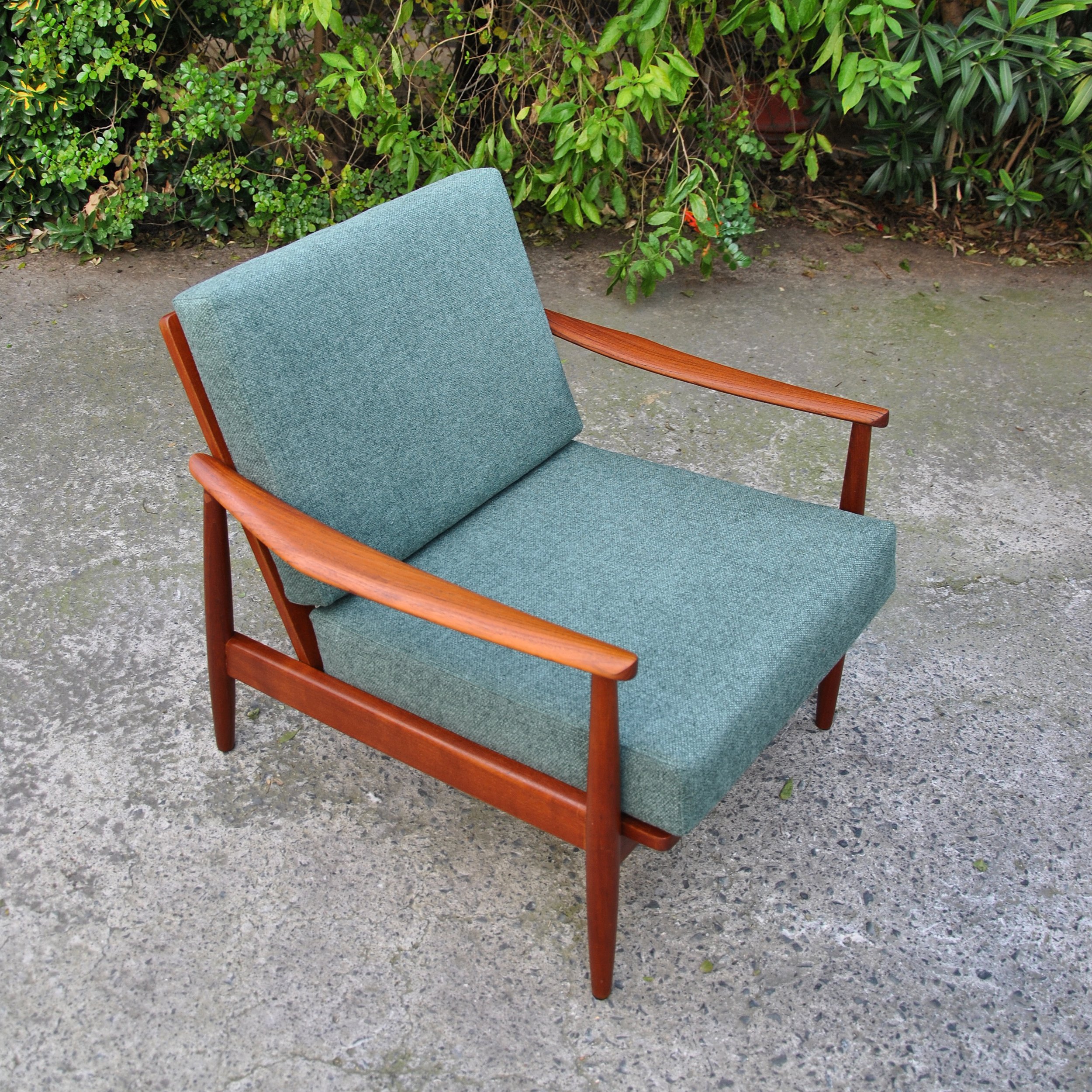 655 1960S TEAK LOUNGE CHAIRS.JPG