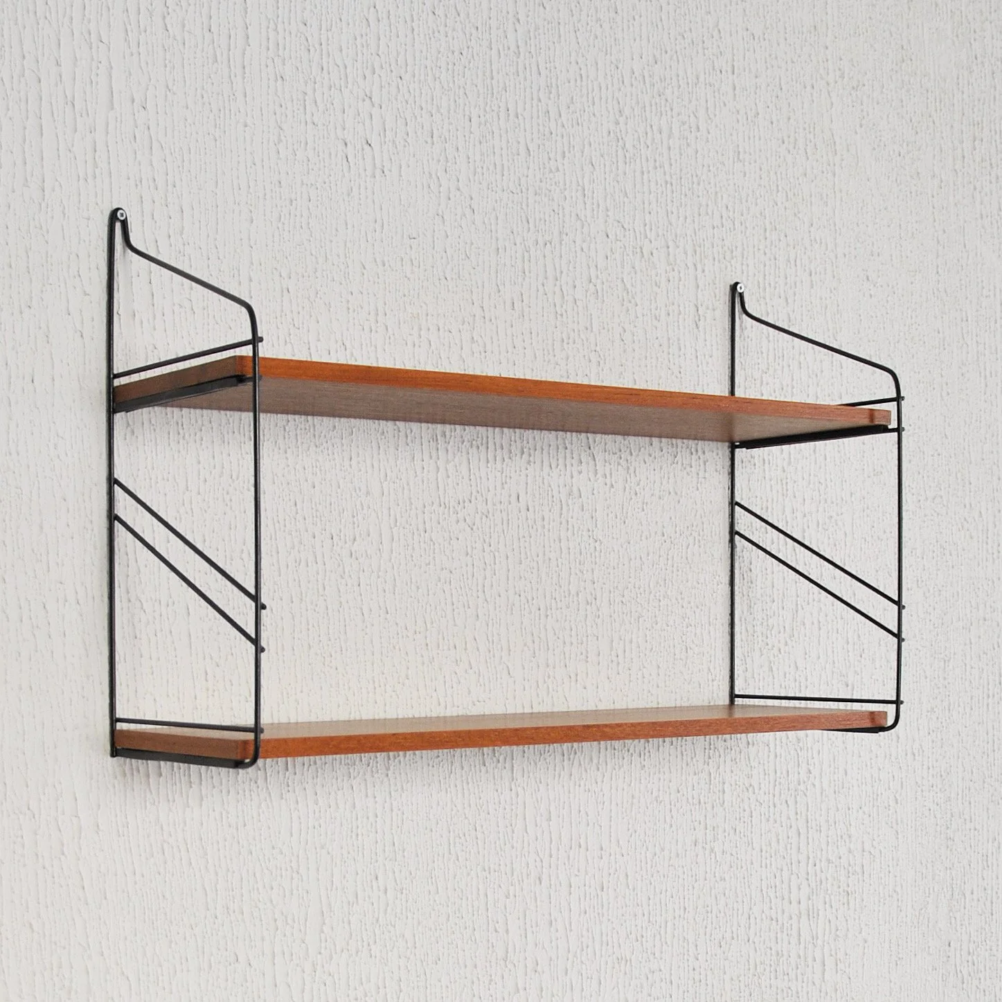 738 1960S TEAK SHELVING UNIT.JPG