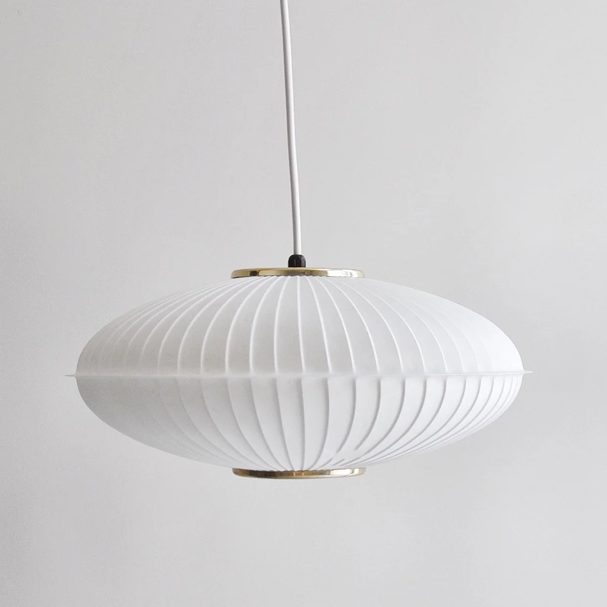 870 1980S DANISH HOYRUP PENDANT SAUCER LAMP2.JPG