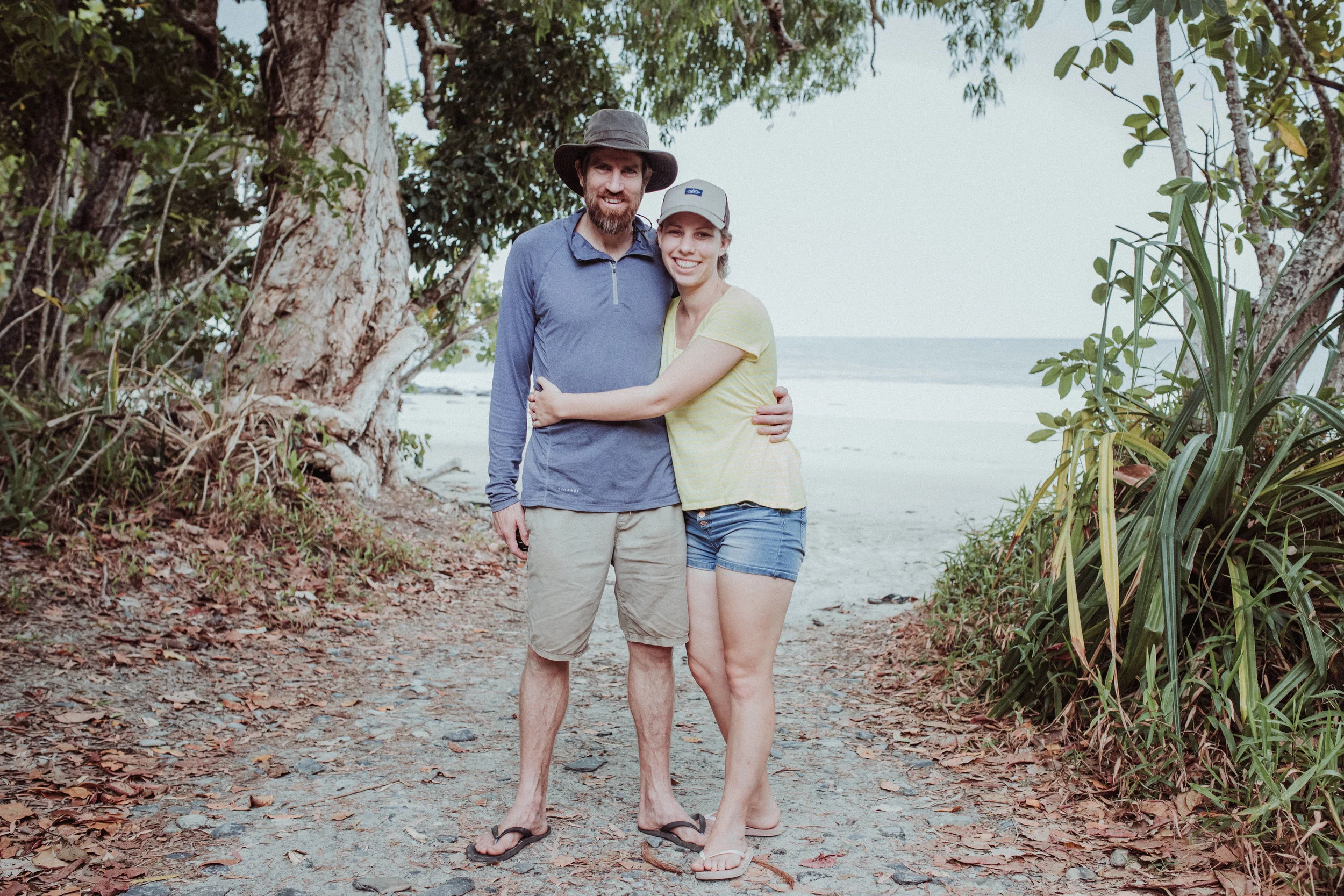 Managed to get to Cape Tribulation for our annual camping trip / unplugged getaway. Got the 5 year old to get proof that we were there together.