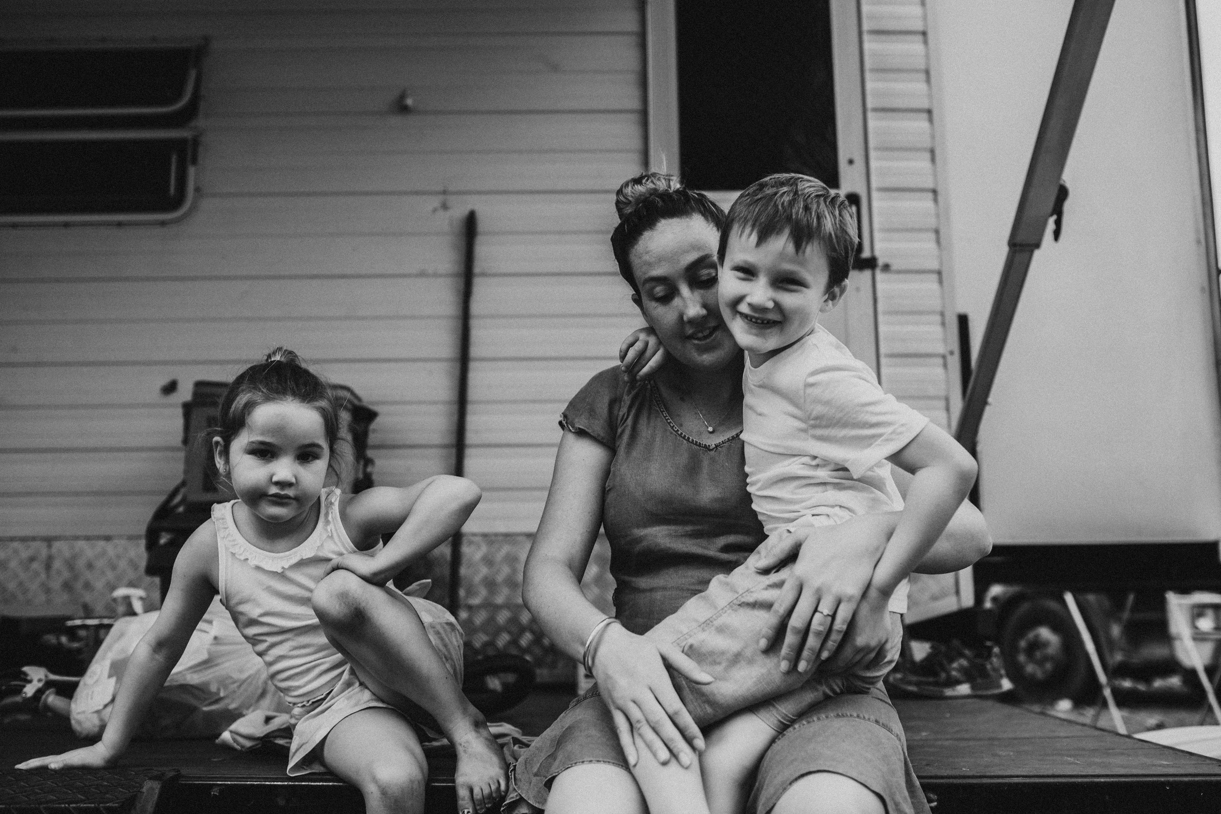 Home is where you park it | An in Caravan Newborn session at the Ayr Showgrounds