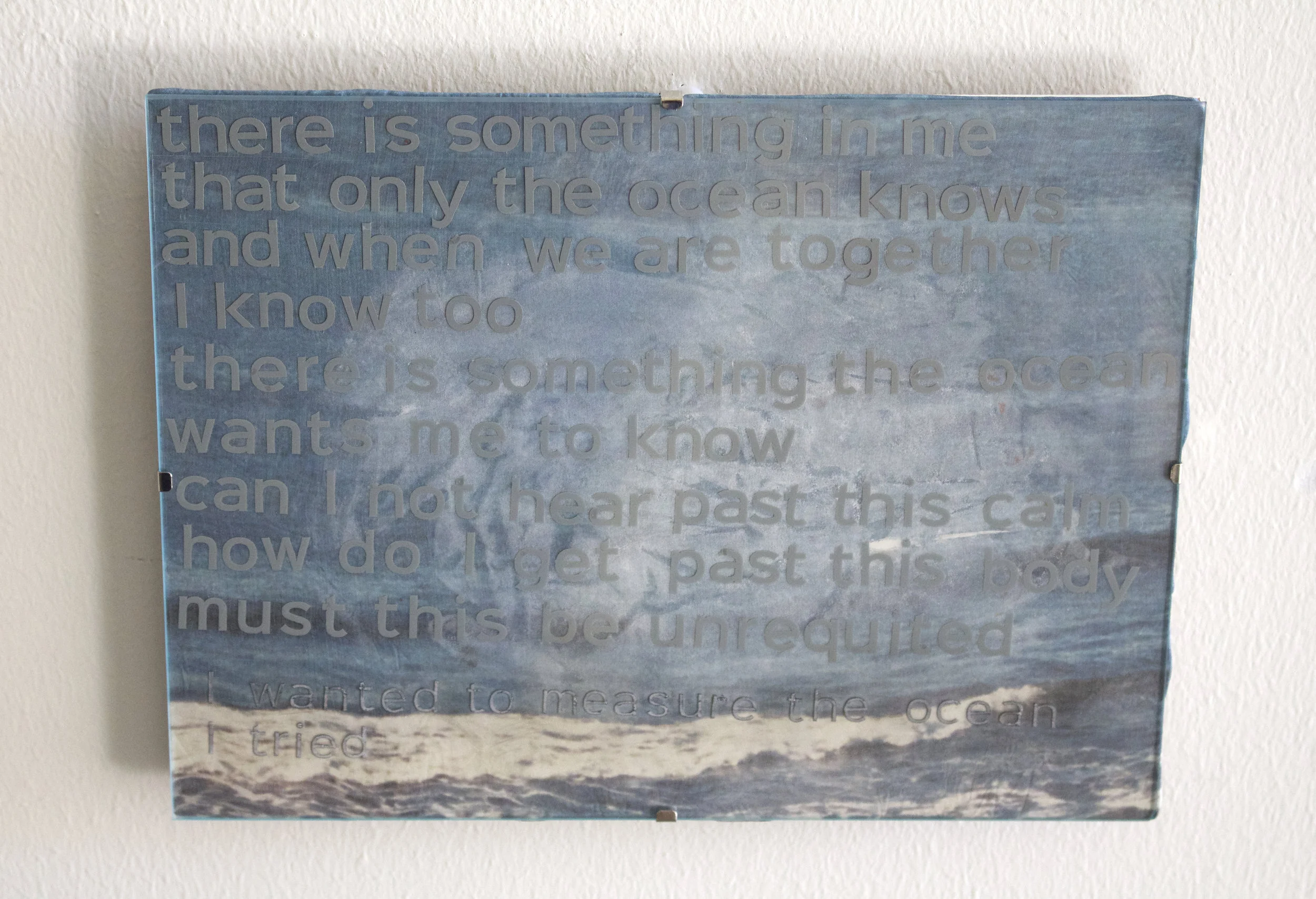 past this calm, past this body, the Atlantic Ocean