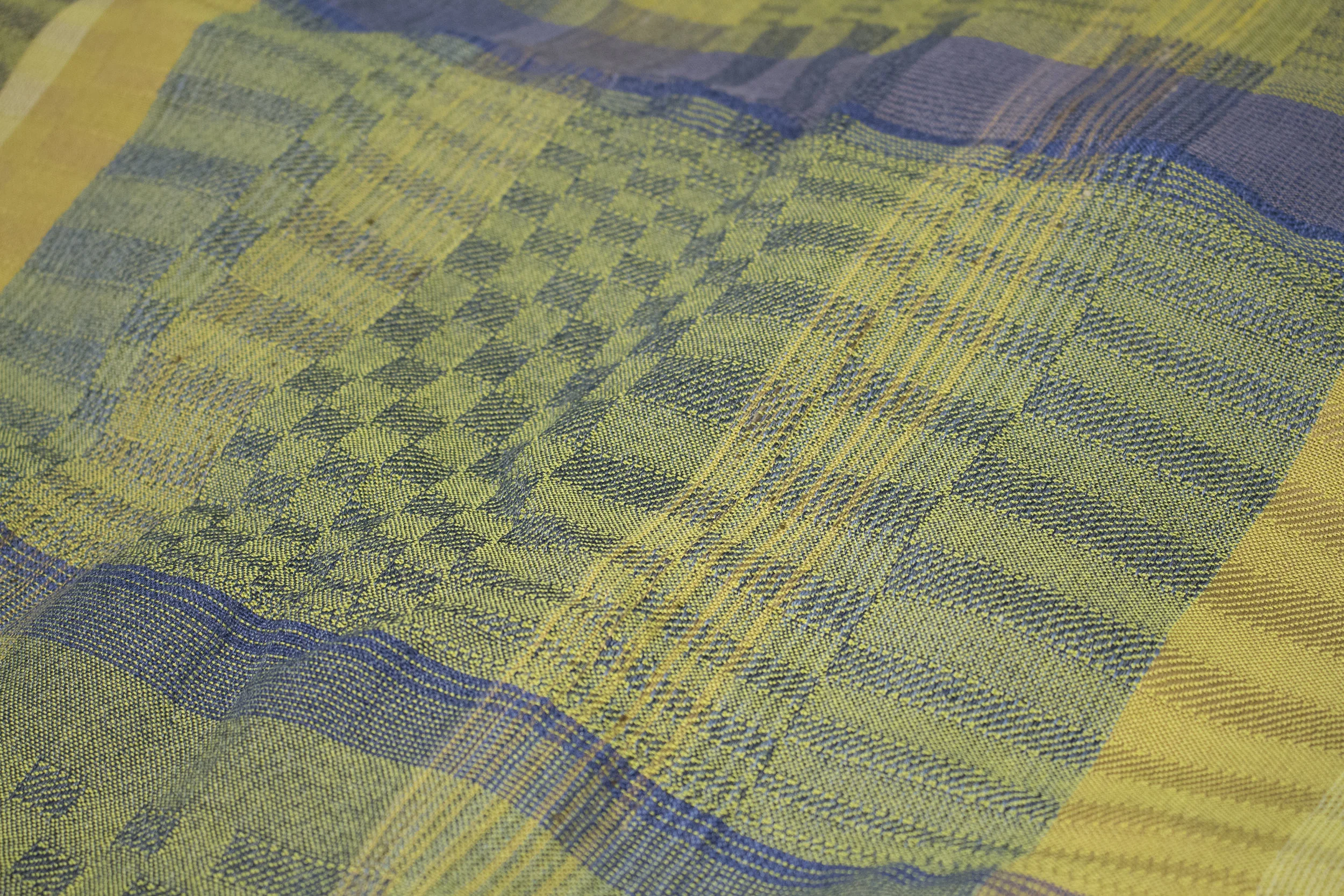 yellow with blue
