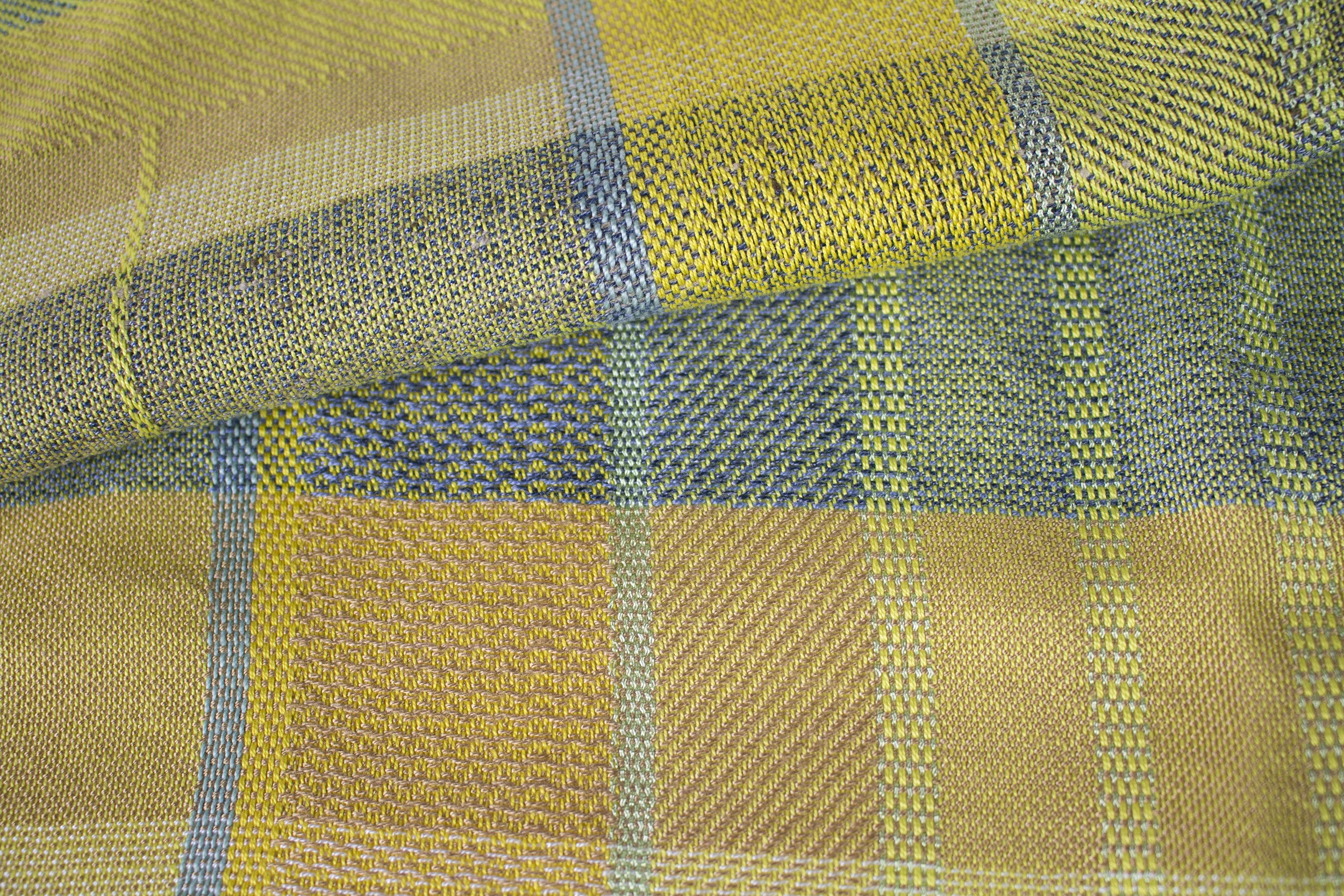 yellow with aqua