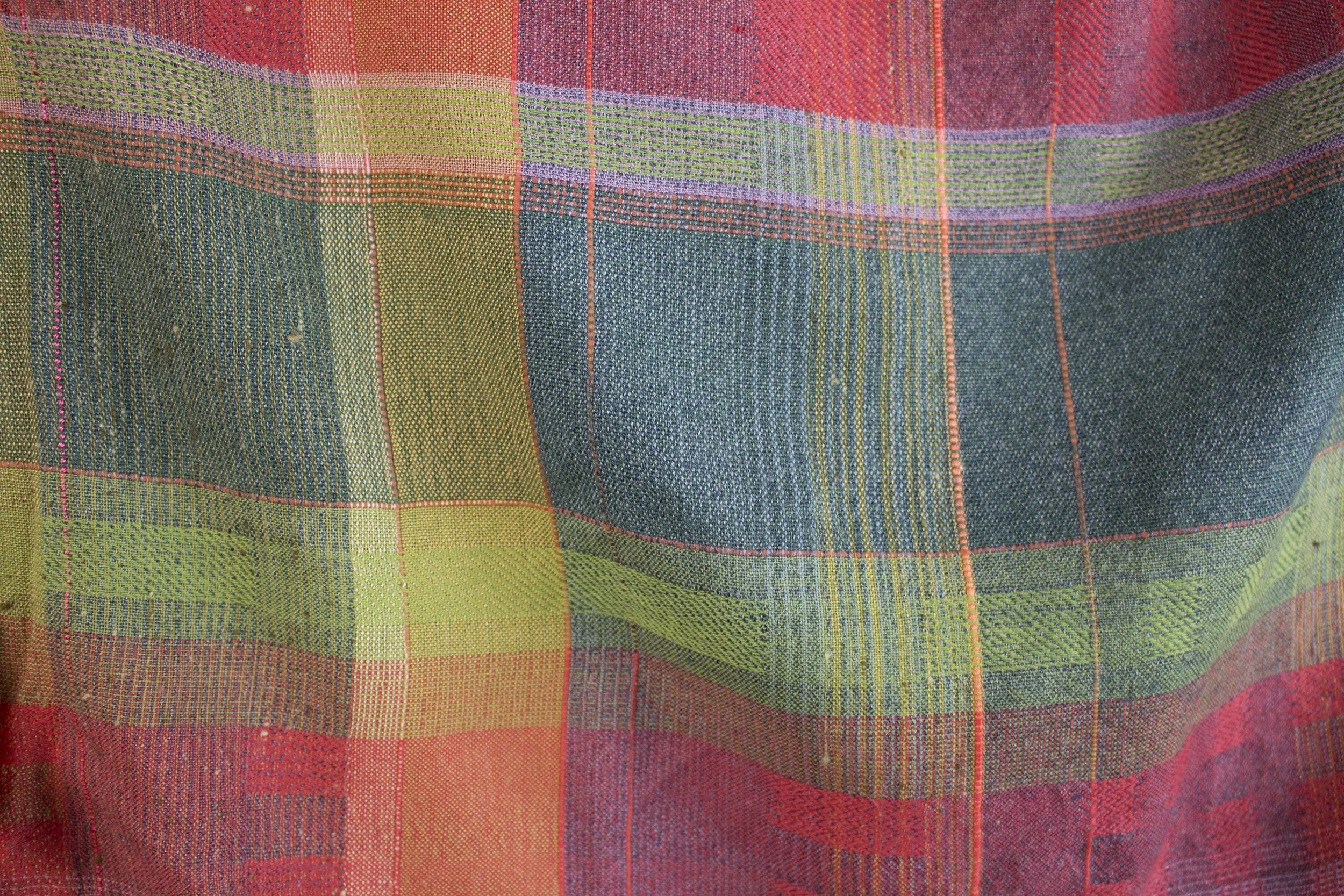 red with green