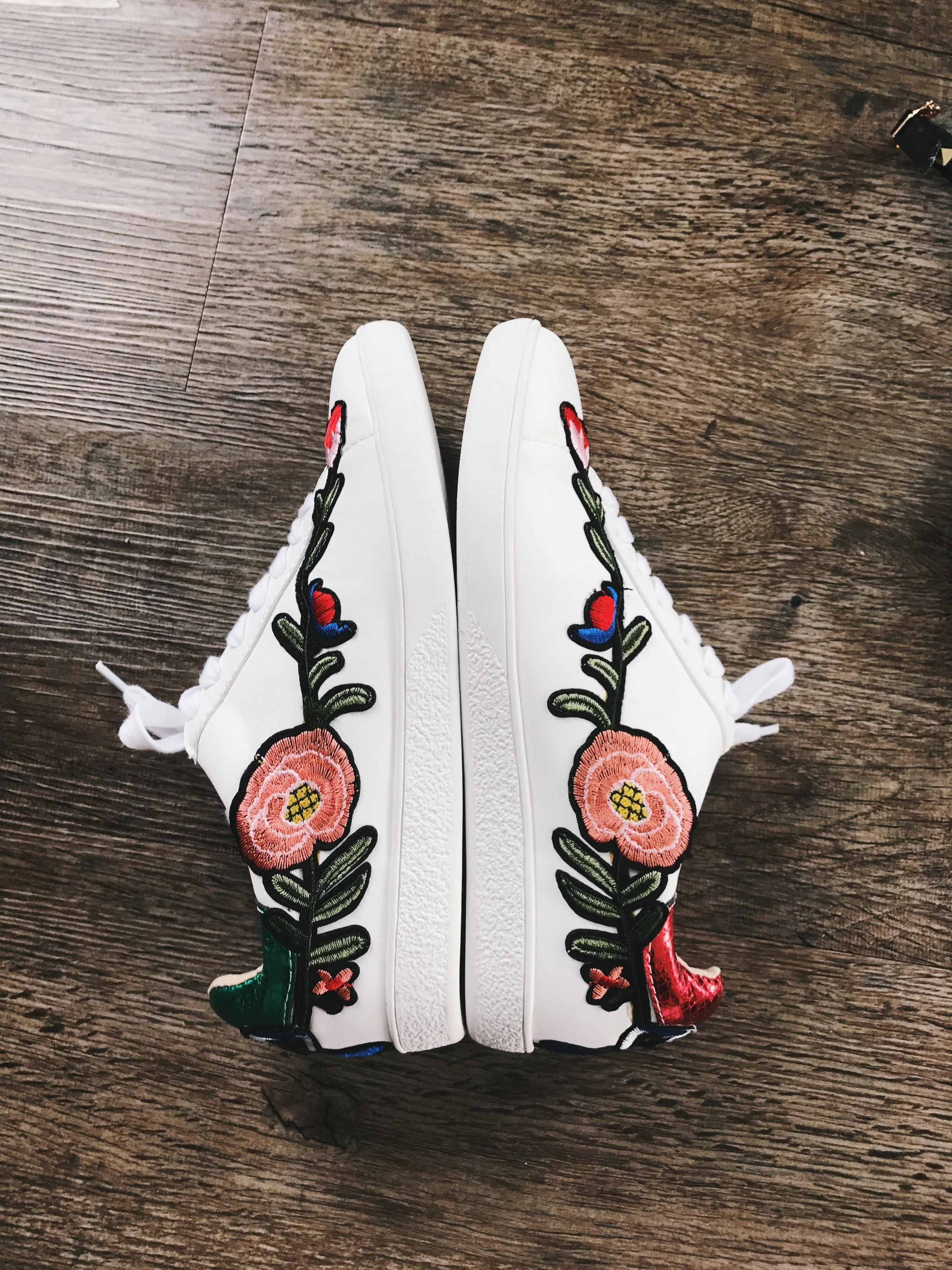 These Embroidery Design Lace Up Sneakers ($41) were my absolute favorite of my picks (so cute I had to include two angles!). They're replicas of the Gucci Ace Embroidered Low-Top Sneakers ($695), and while they lack the Gucci stripe, I don't even miss it. The embroidery and coloration on these are beautiful, and I'll be wearing these with, well, everything. I might even have to get a second pair. I hope you enjoyed this run down of my affordable finds and would love to hear what you think in the comments! x Kira