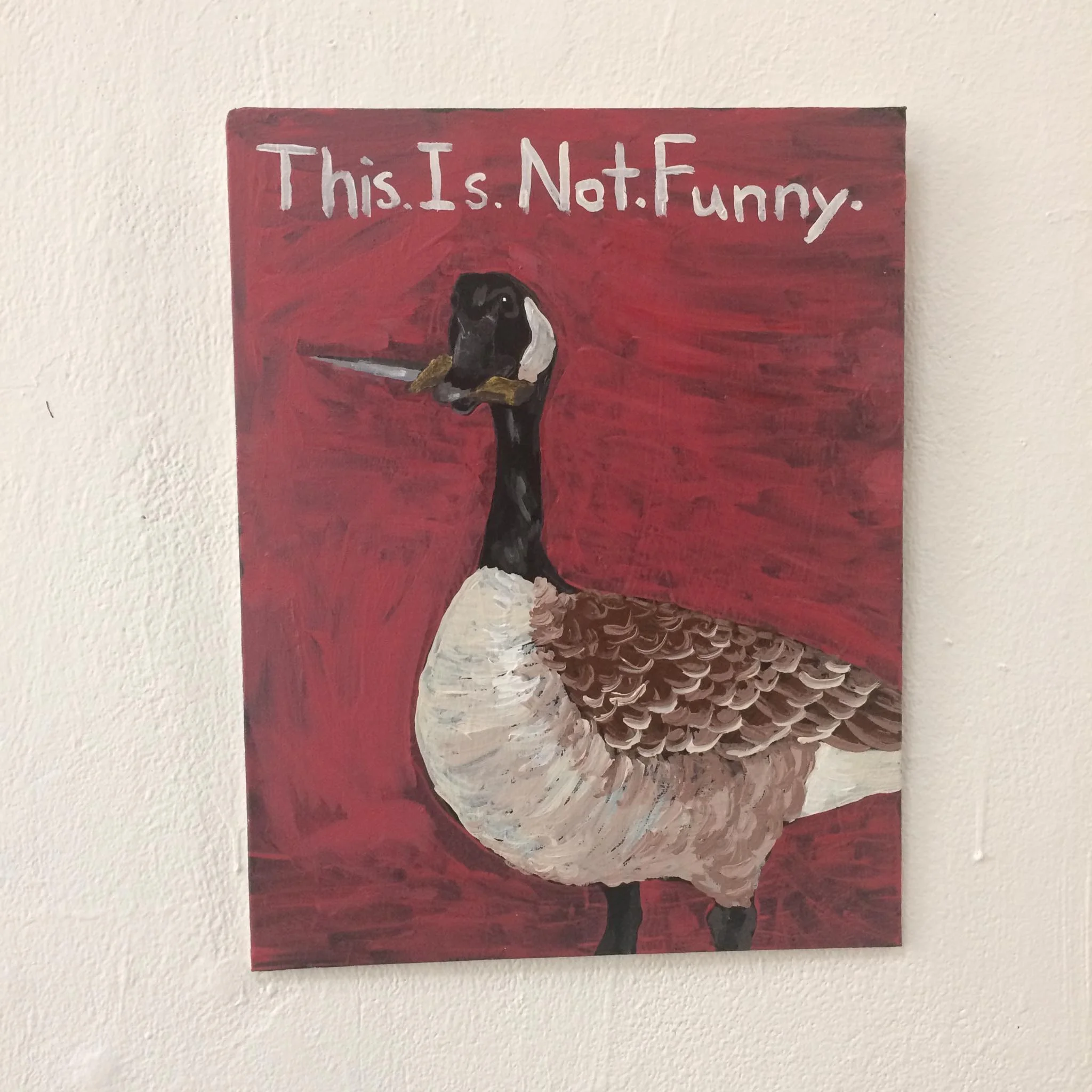 "This is not funny"