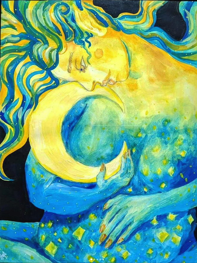 Cradled Moon