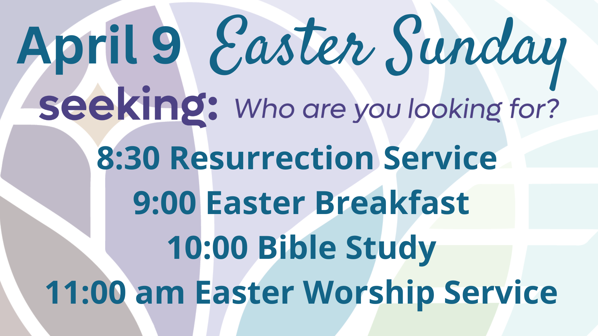 Easter Worship Services