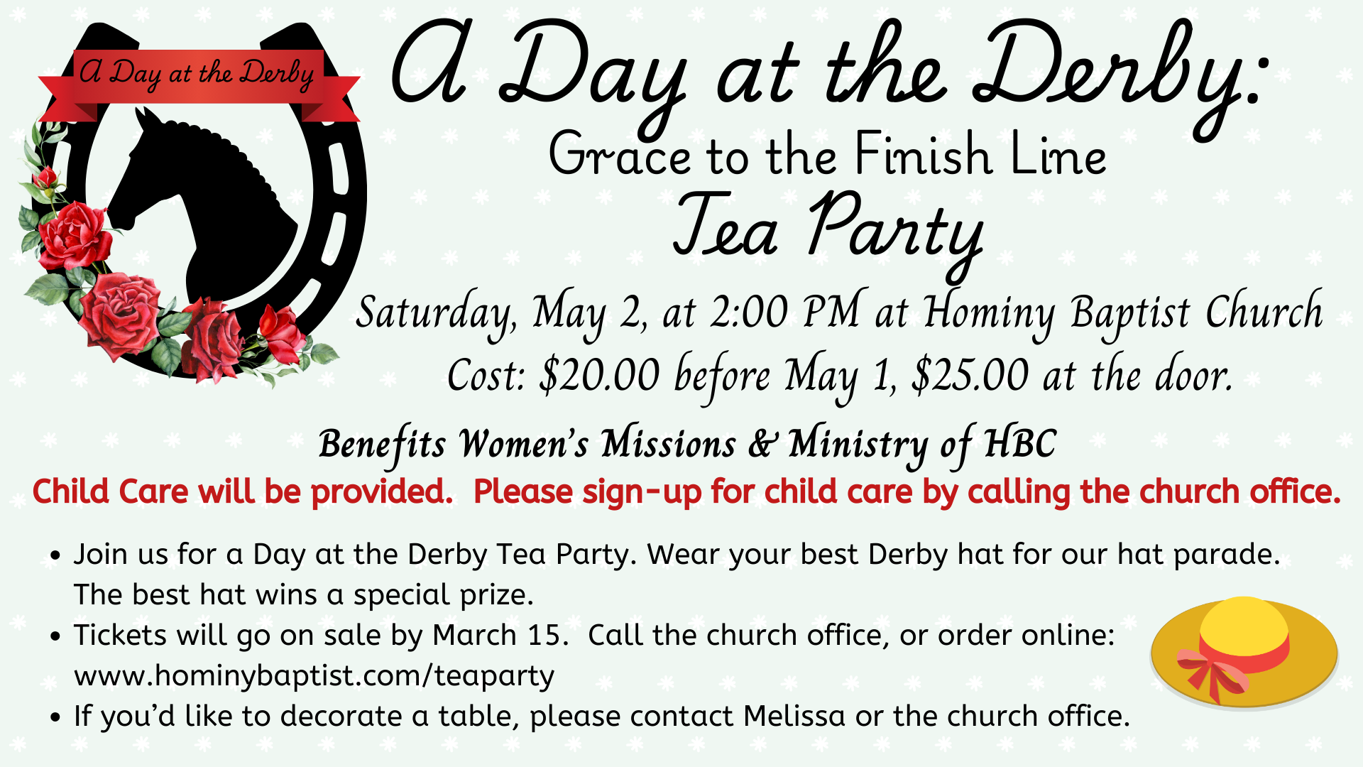 Purchase Tea Party Tickets Here
