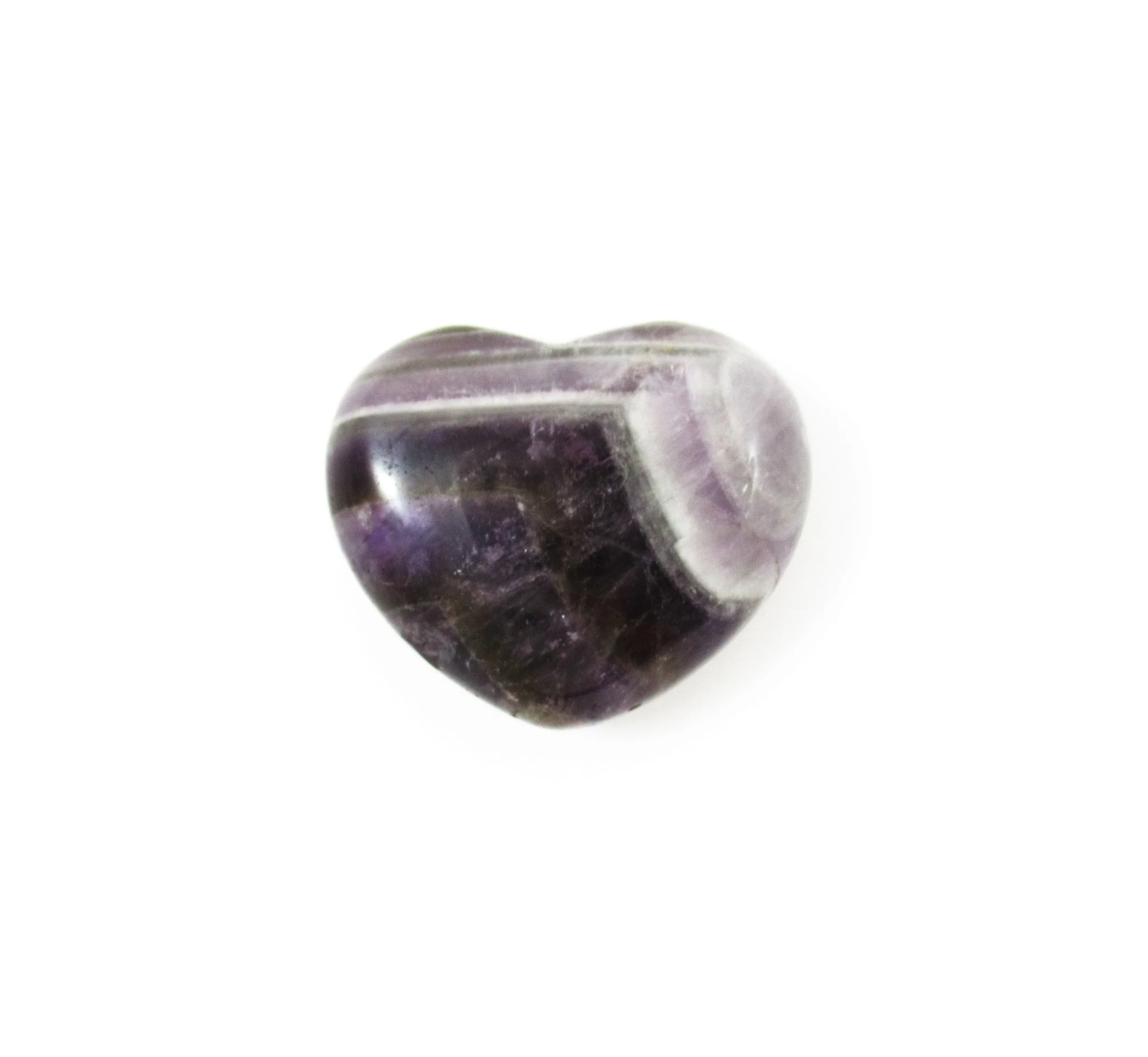 Chevron Amethyst Heart