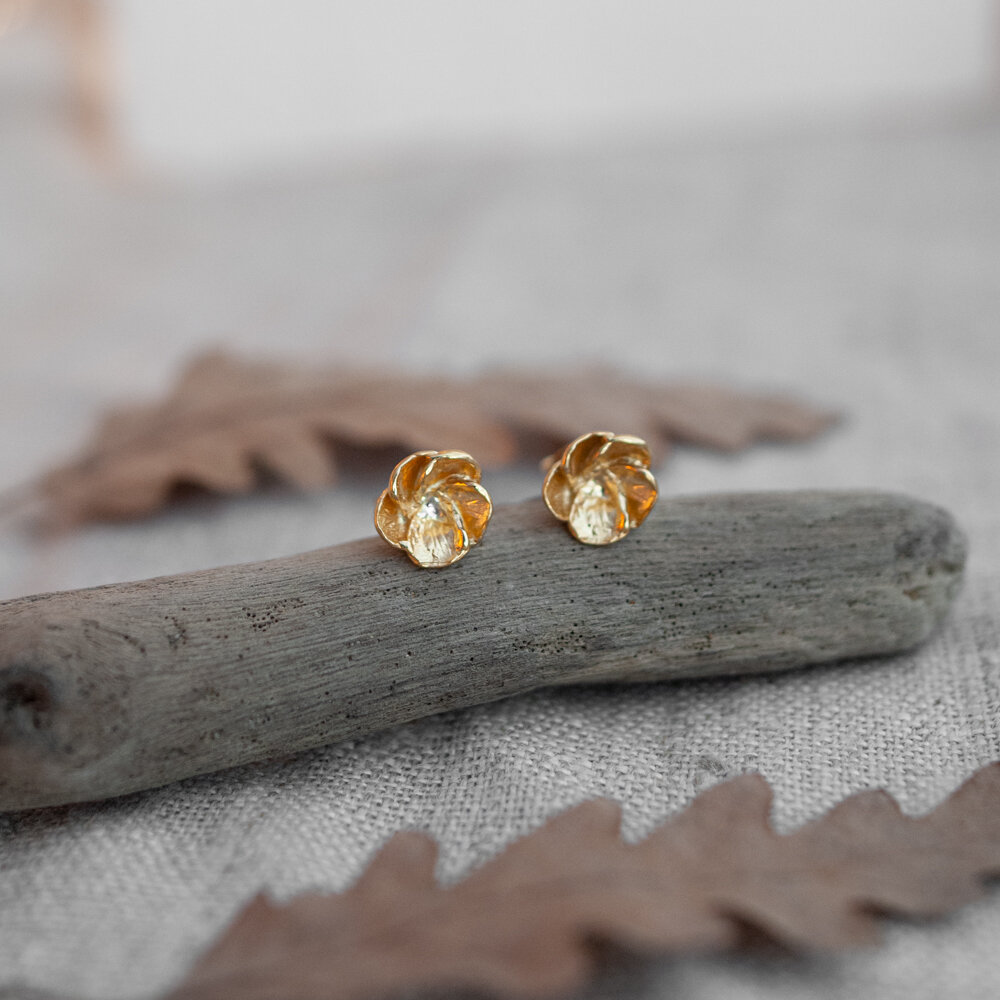 Gold Blossom earrings
