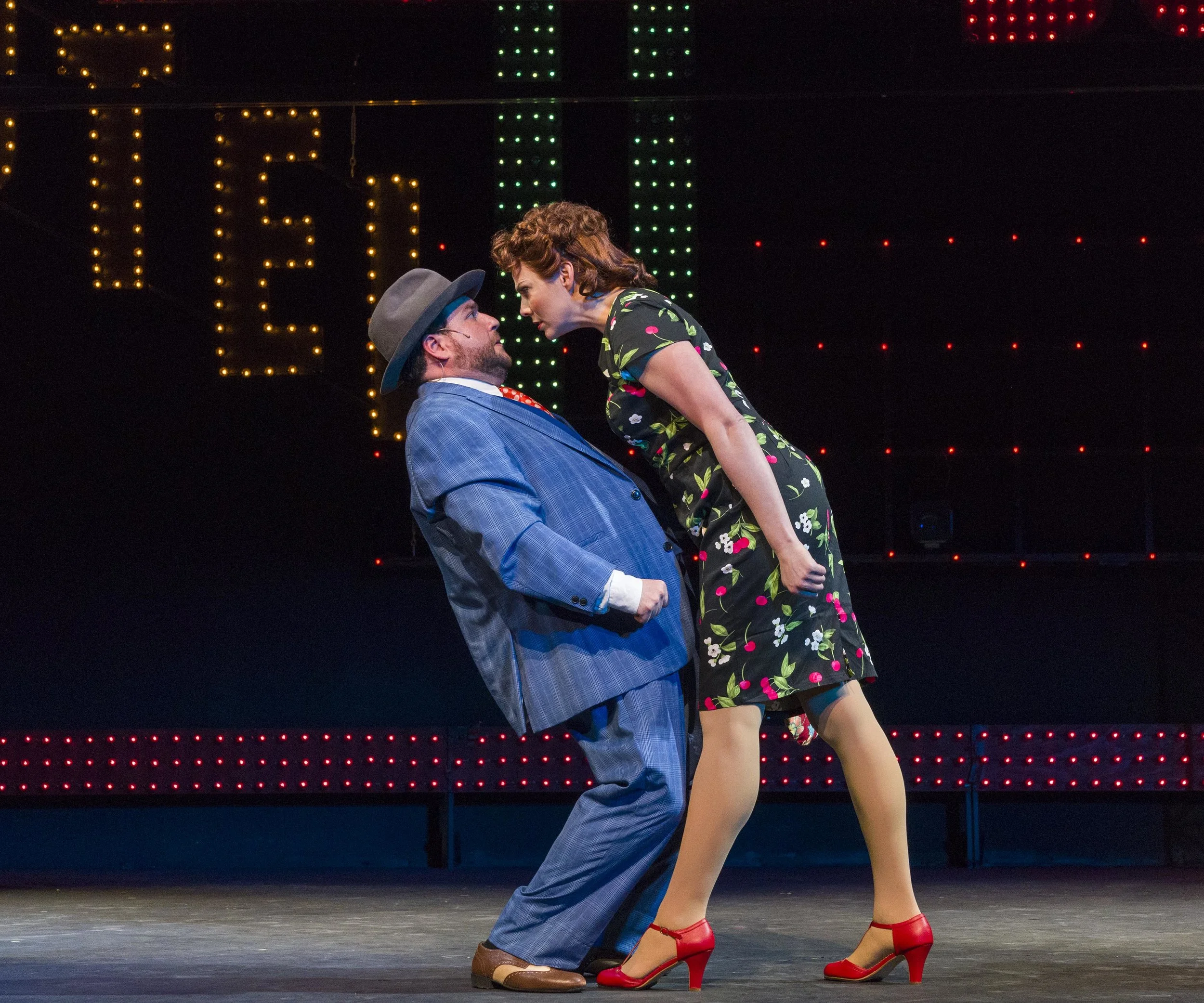 Guys and Dolls, Argyle Theatre, dir. Evan Pappas, Costume Design Debbi Hobson, Set Design David Arsenault, Lighting Design Paige Seiber, photo Richard Termine
