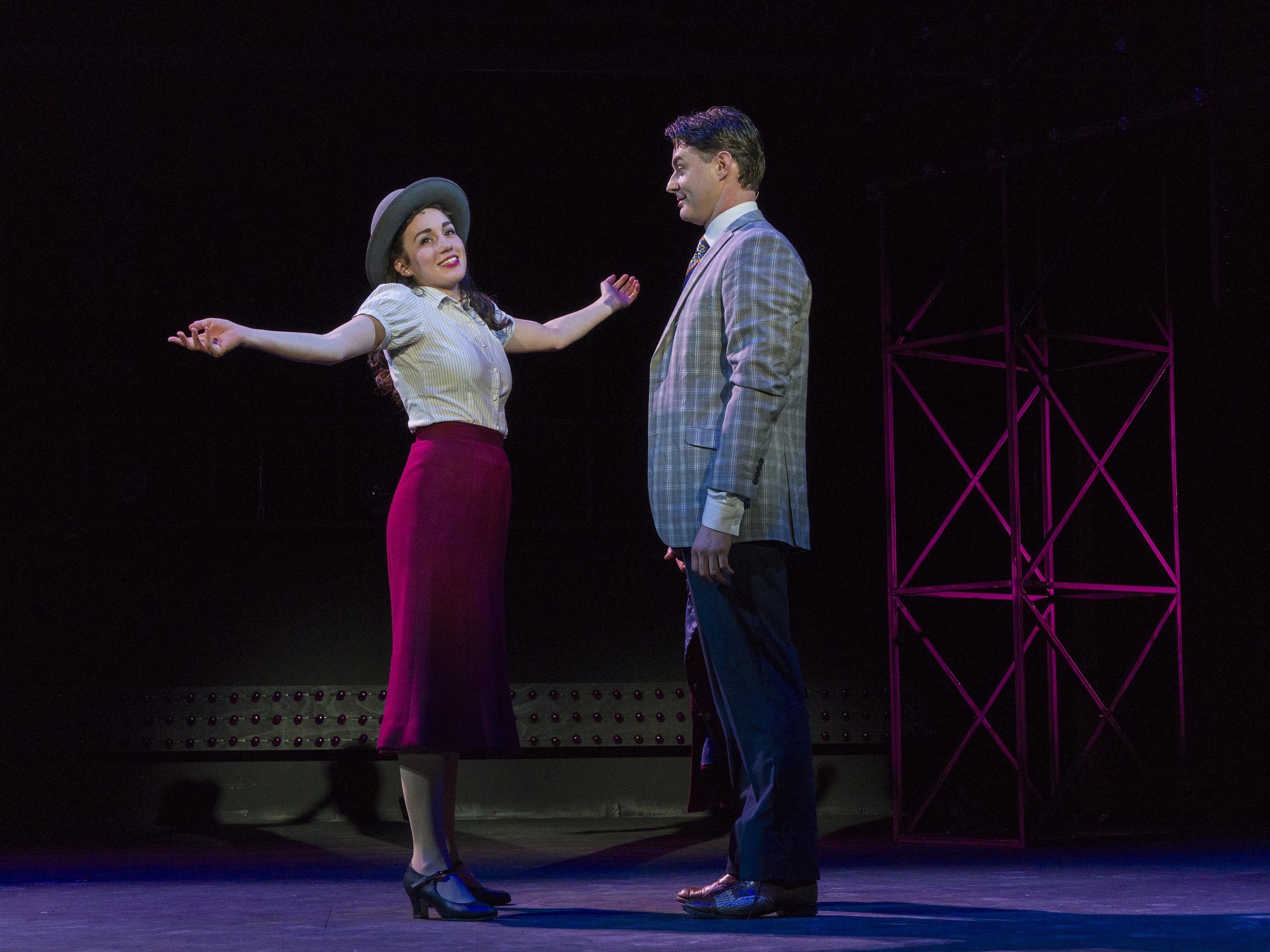 Guys and Dolls, Argyle Theatre, dir. Evan Pappas, Costume Design Debbi Hobson, Set Design David Arsenault, Lighting Design Paige Seiber, photo Richard Termine