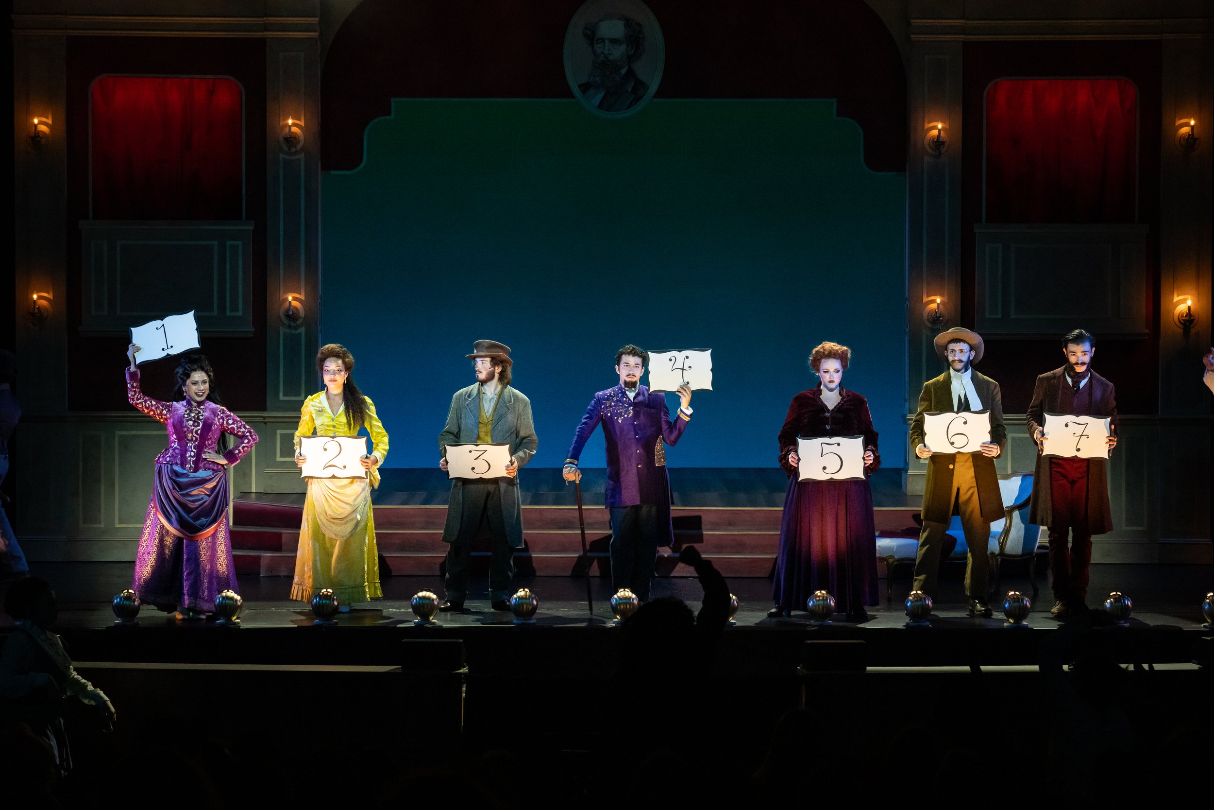 The Mystery of Edwin Drood, Manhattan School of Music, Dir. Evan Pappas, Choreography Liza Genaro, costume design Debbi Hobson, set design James Rotondo, Lighting Design John Salutz, Sounds Design Sco