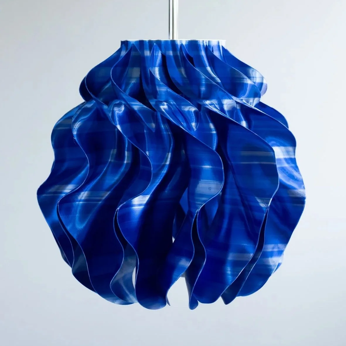 Soft Structure Pendant — Cobalt