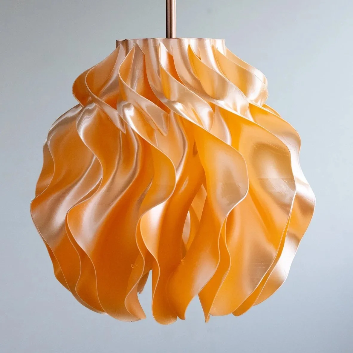 Soft Structure Pendant — Peach