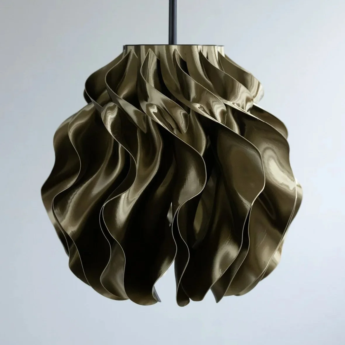Soft Structure Pendant — Bronze