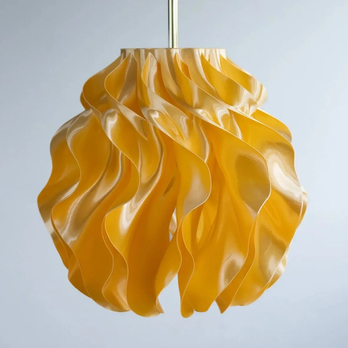 Soft Structure Pendant — Amber