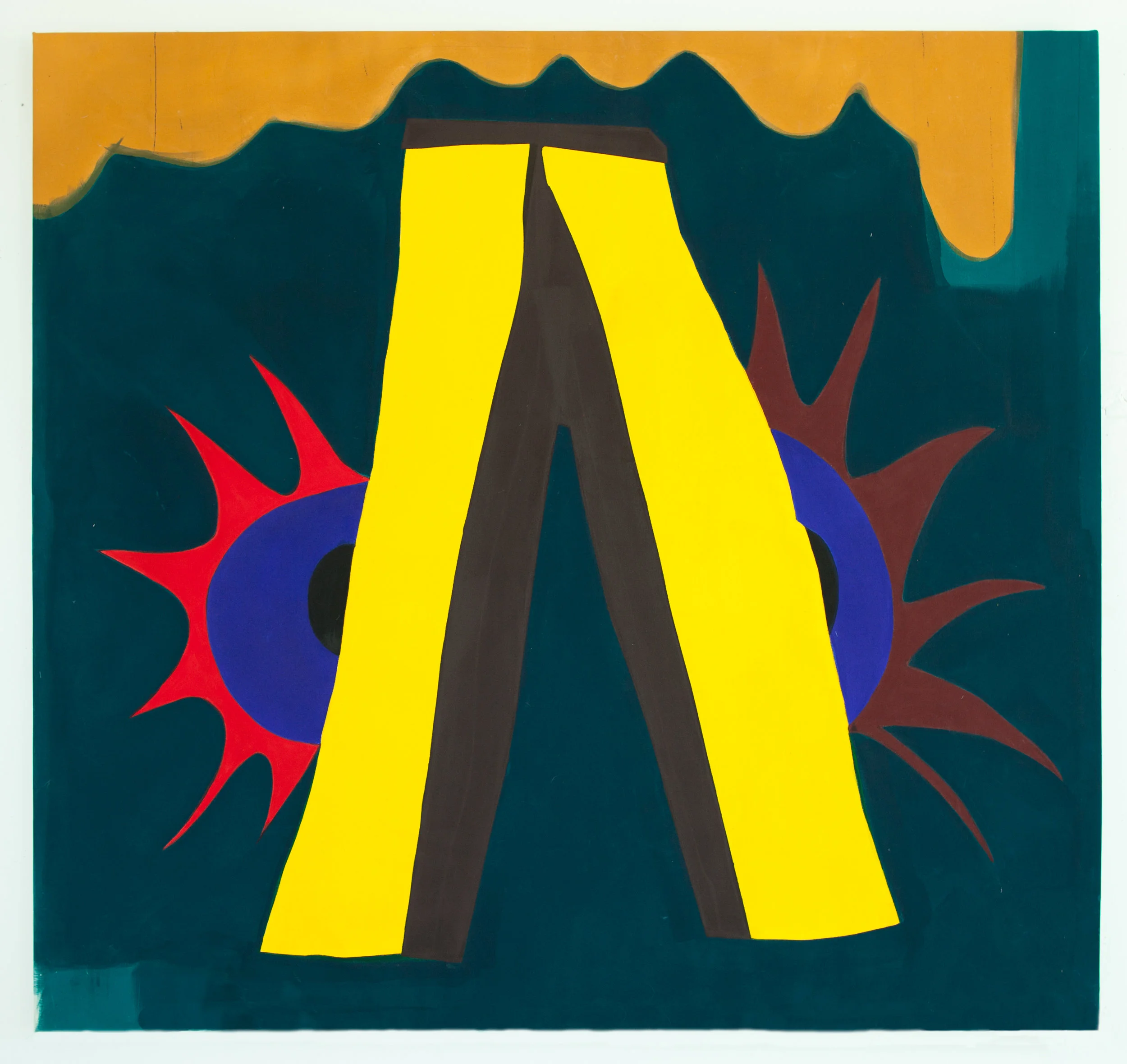 Cheshire , 2016, acrylic on canvas, 72" X 68"