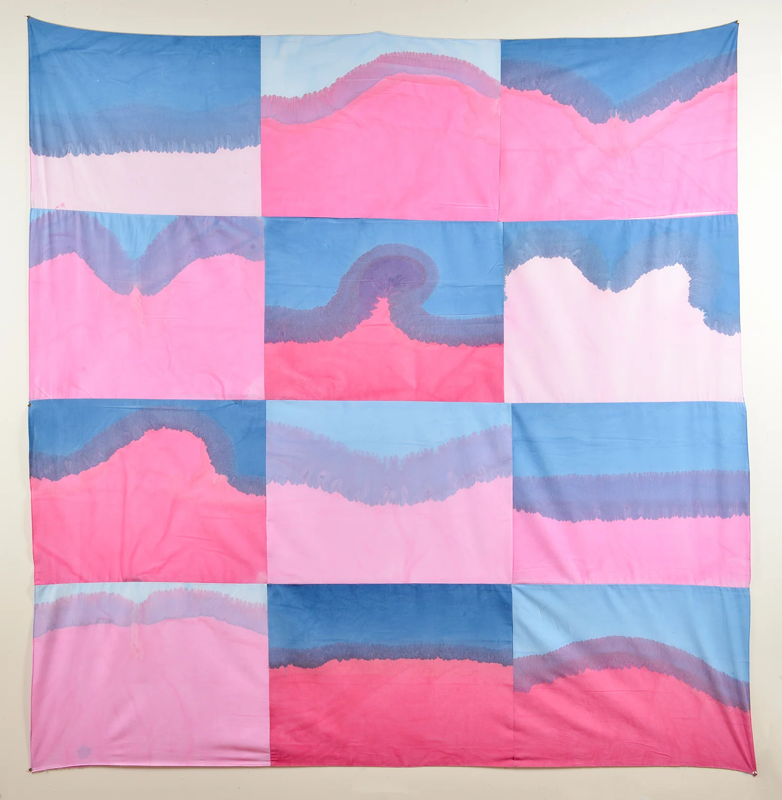 Parts of Parts (#3) , 2018, Dye and acrylic on muslin, 81” X 84”
