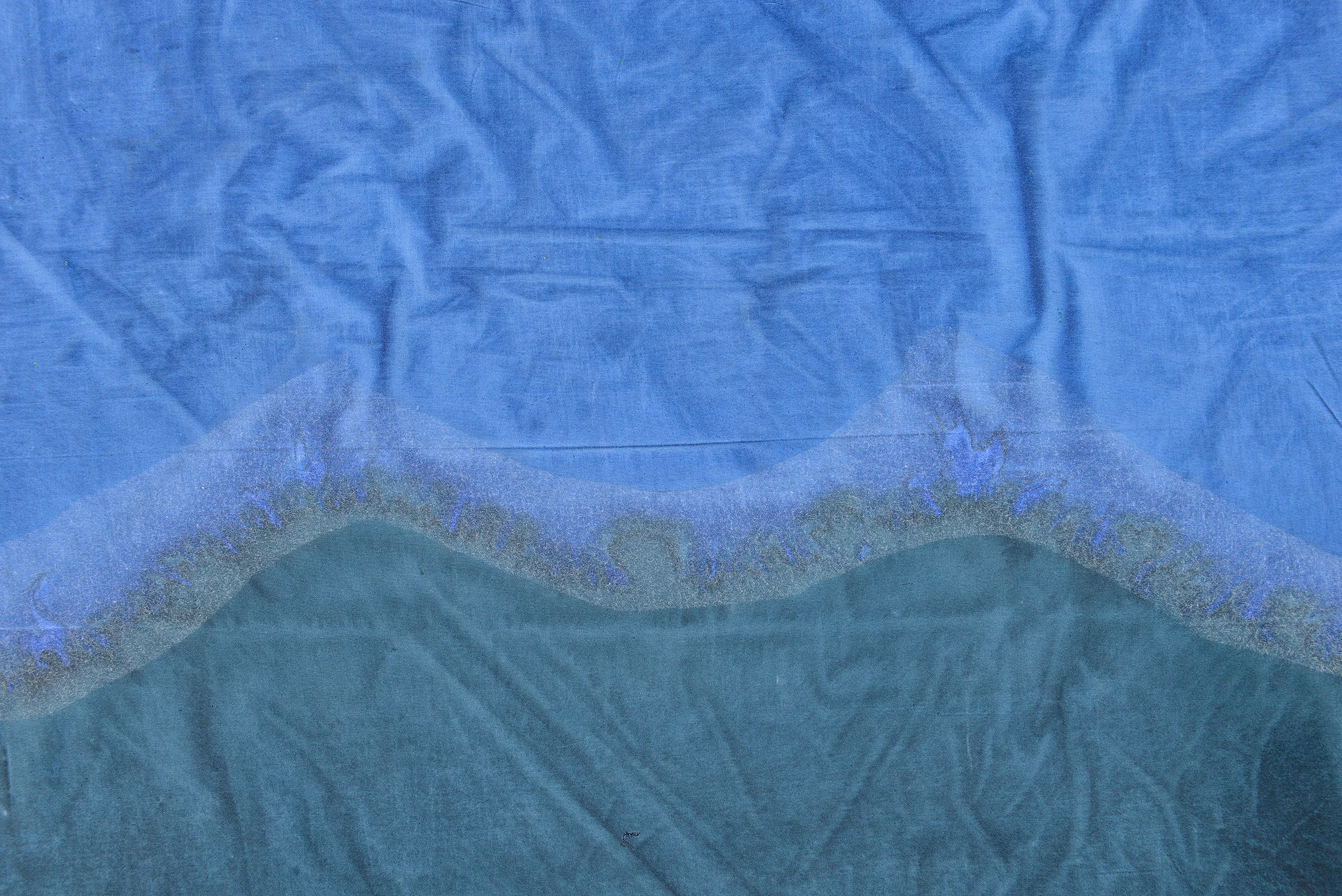 Parts of Parts (#1) , Detail, 2018, Dye and acrylic on muslin, 81” X 84”
