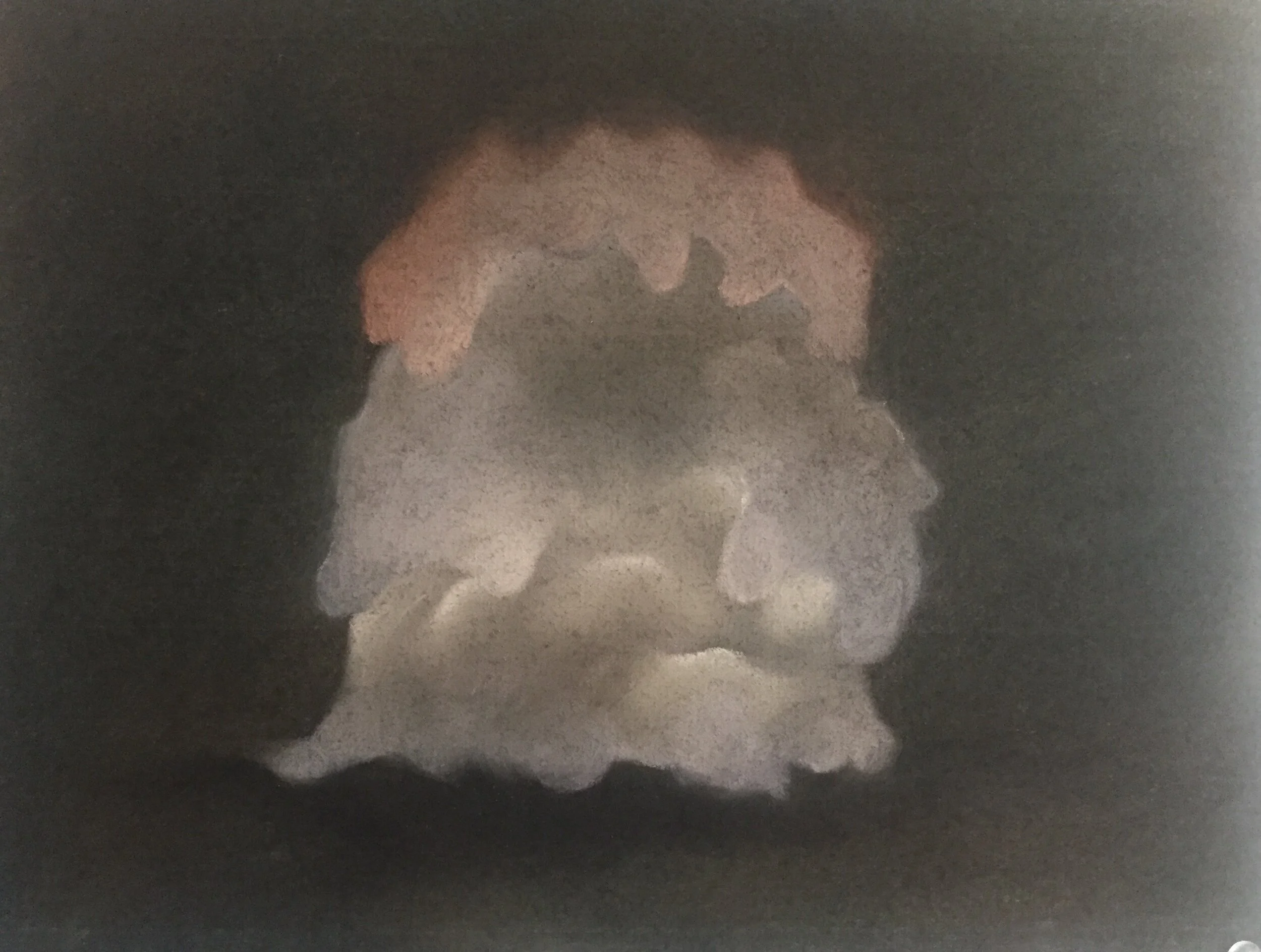  Ice-cream, 2020, pastel on paper, 9” X 12” 