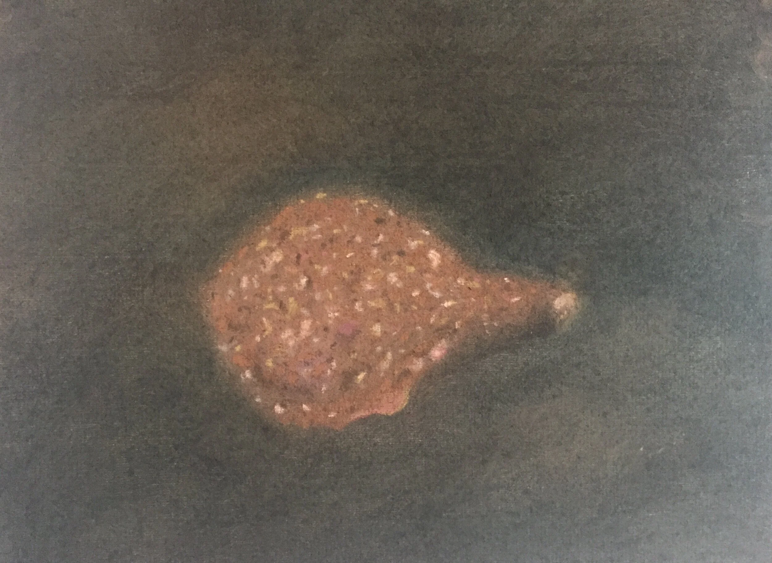  Stone VI, 2020, pastel on paper, 9” X 12” 