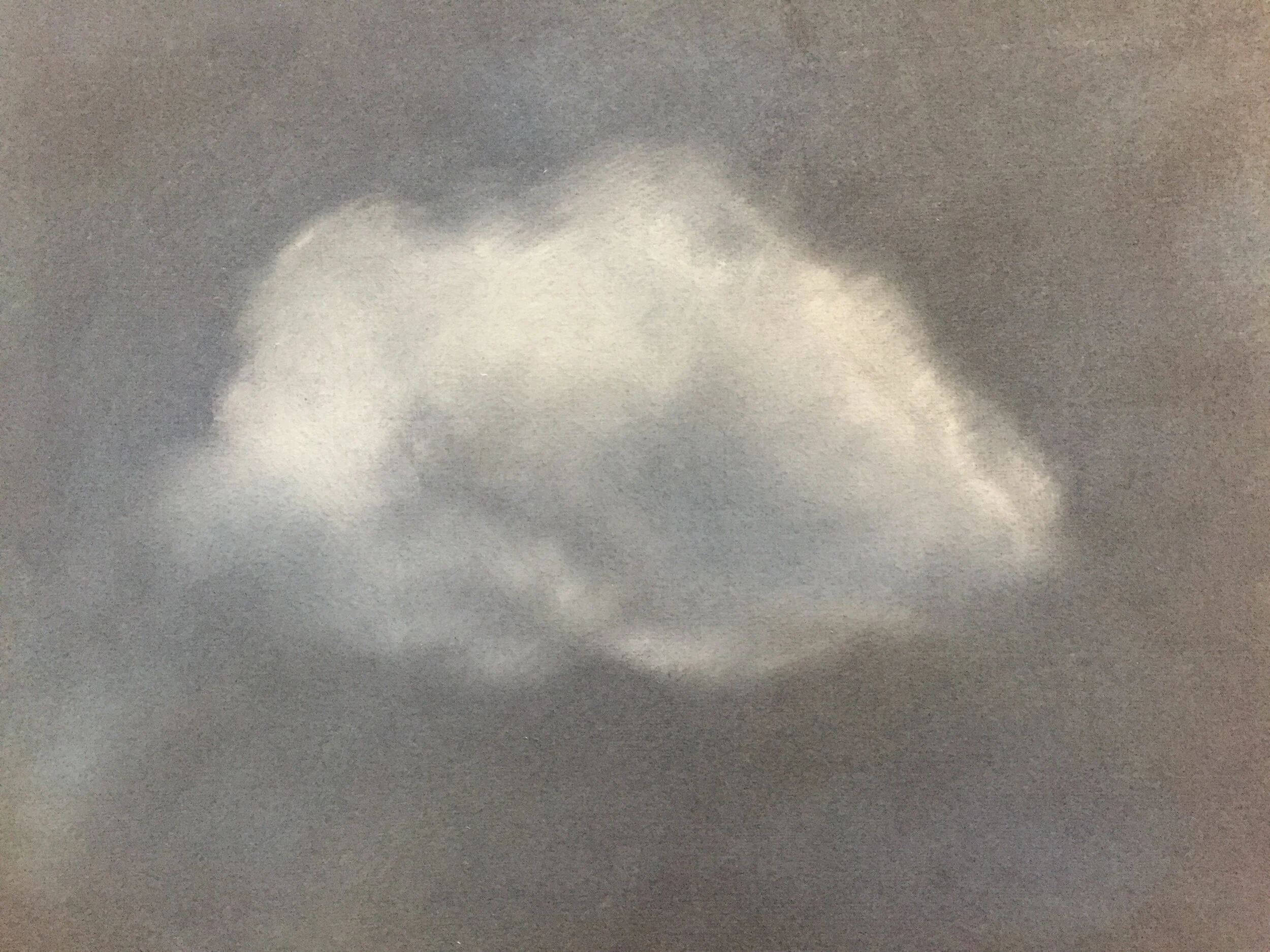  Cloud I, 2020, pastel on paper, 13” X 16” 