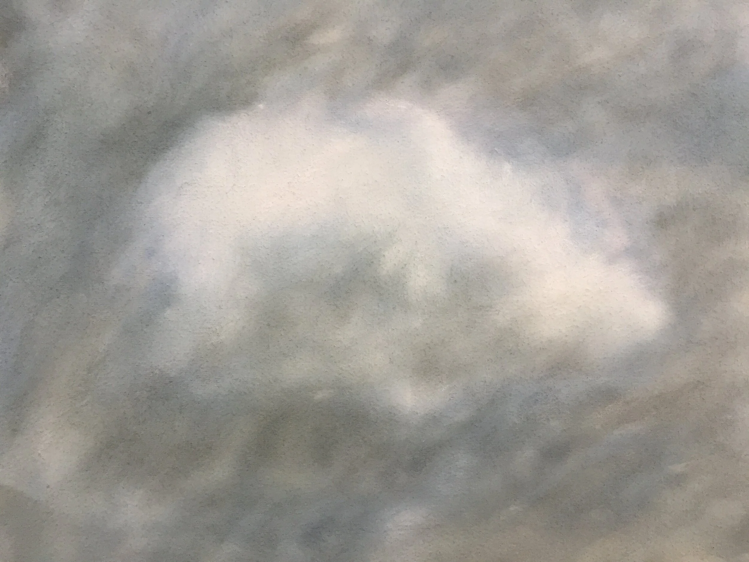  Cloud V, 2020, pastel on paper, 13” X 16” 