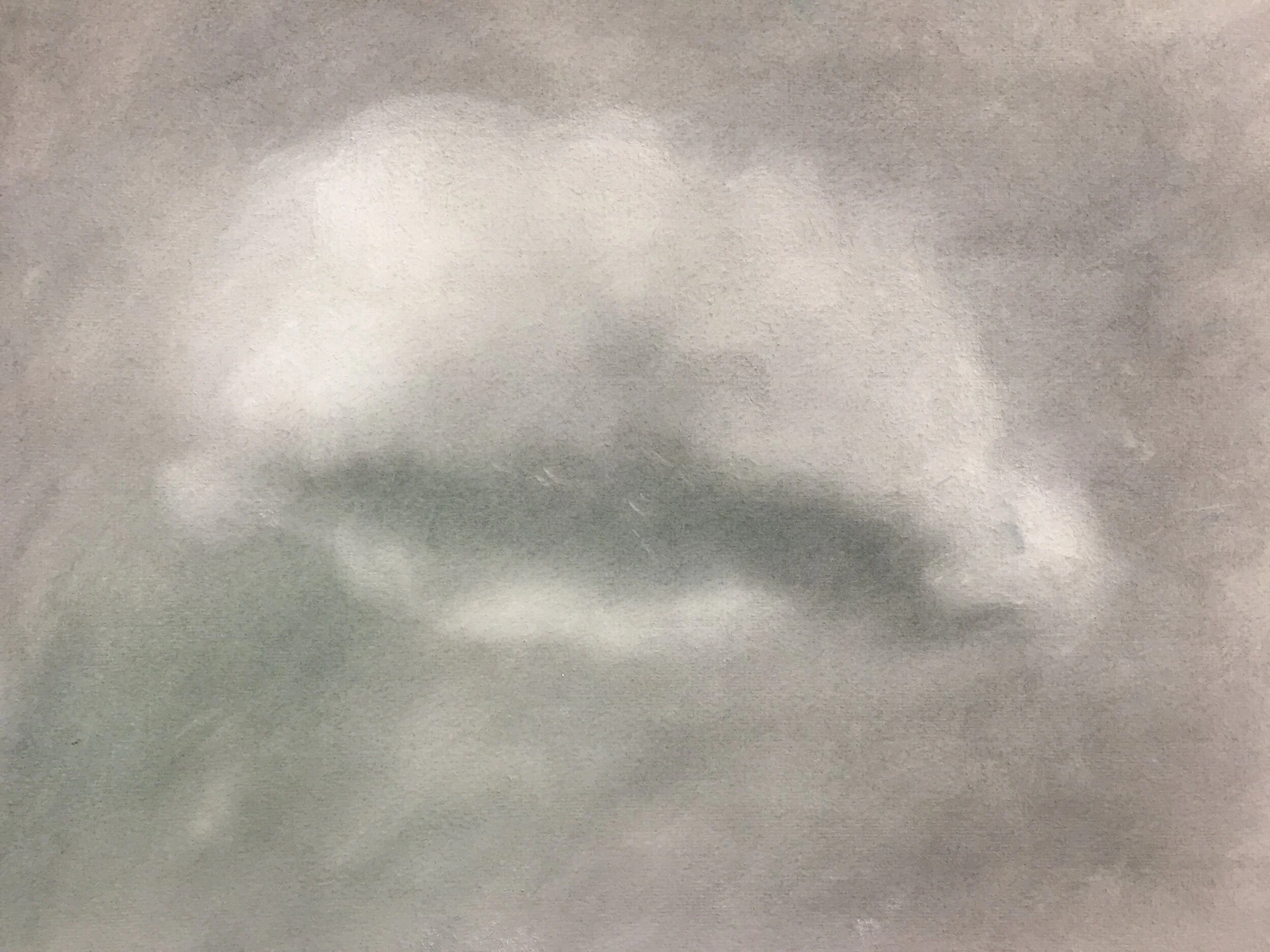  Cloud VII, 2020, pastel on paper, 13” X 15” 