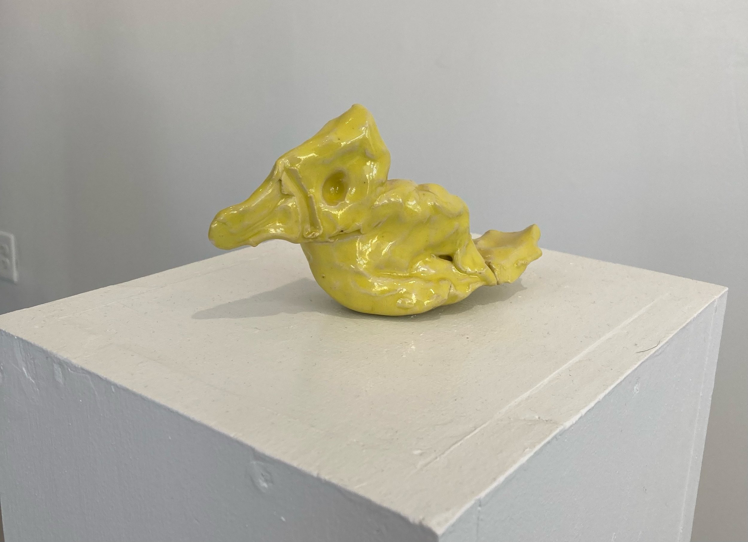  Canary, Glazed Ceramic, 3” X 6” X 1”, 2021 